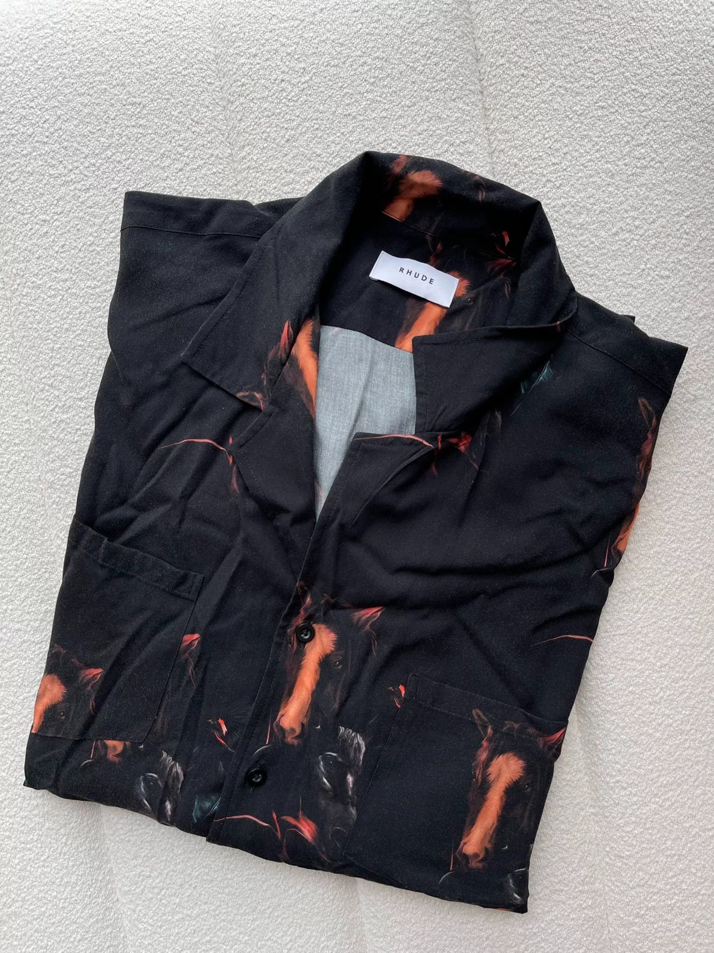 Rhude RHUDE Men's Horse Print Shirt Size US M / EU 48-50 / 2 - 4 Thumbnail