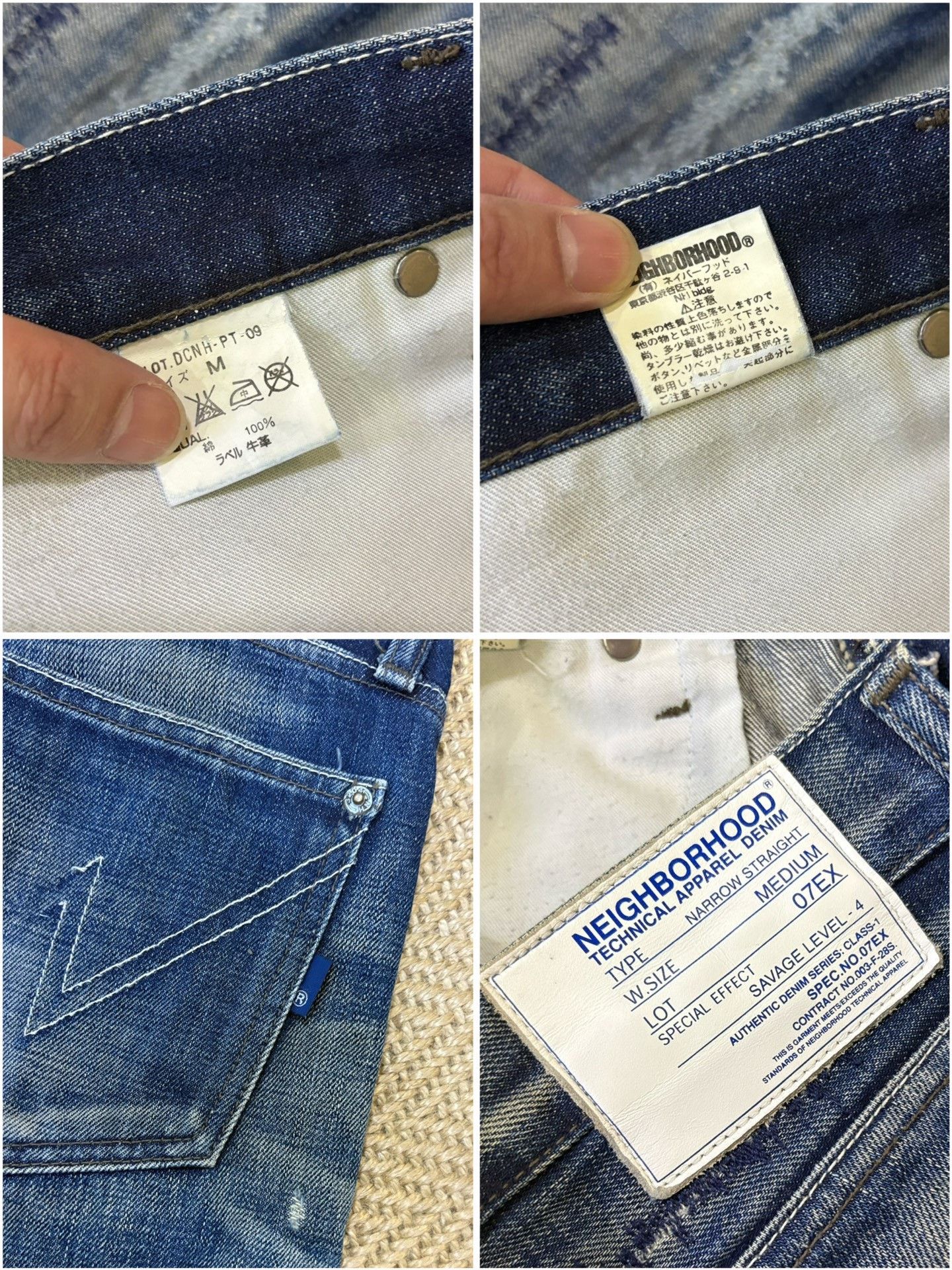 Neighborhood Neighborhood 07 FLASH Washed Denim Size US 30 / EU 46 - 8 Thumbnail