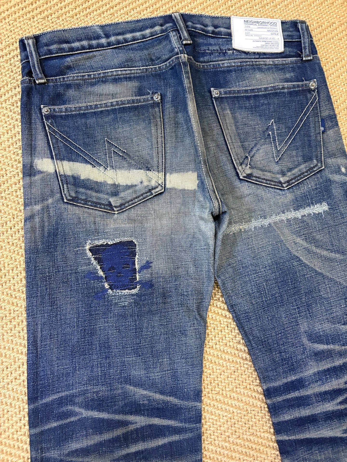 Neighborhood Neighborhood 07 FLASH Washed Denim Size US 30 / EU 46 - 4 Thumbnail