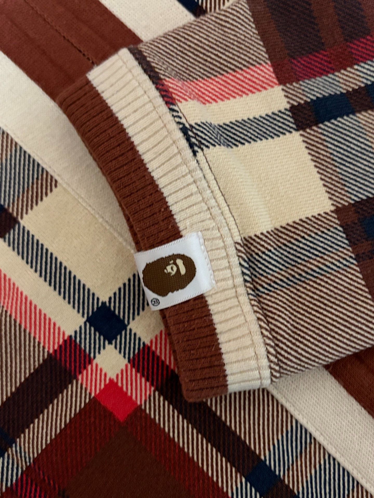 Bape BAPE Kimura Check Collarless Zip Hoodie Size US M / EU 48-50 / 2 - 5 Thumbnail