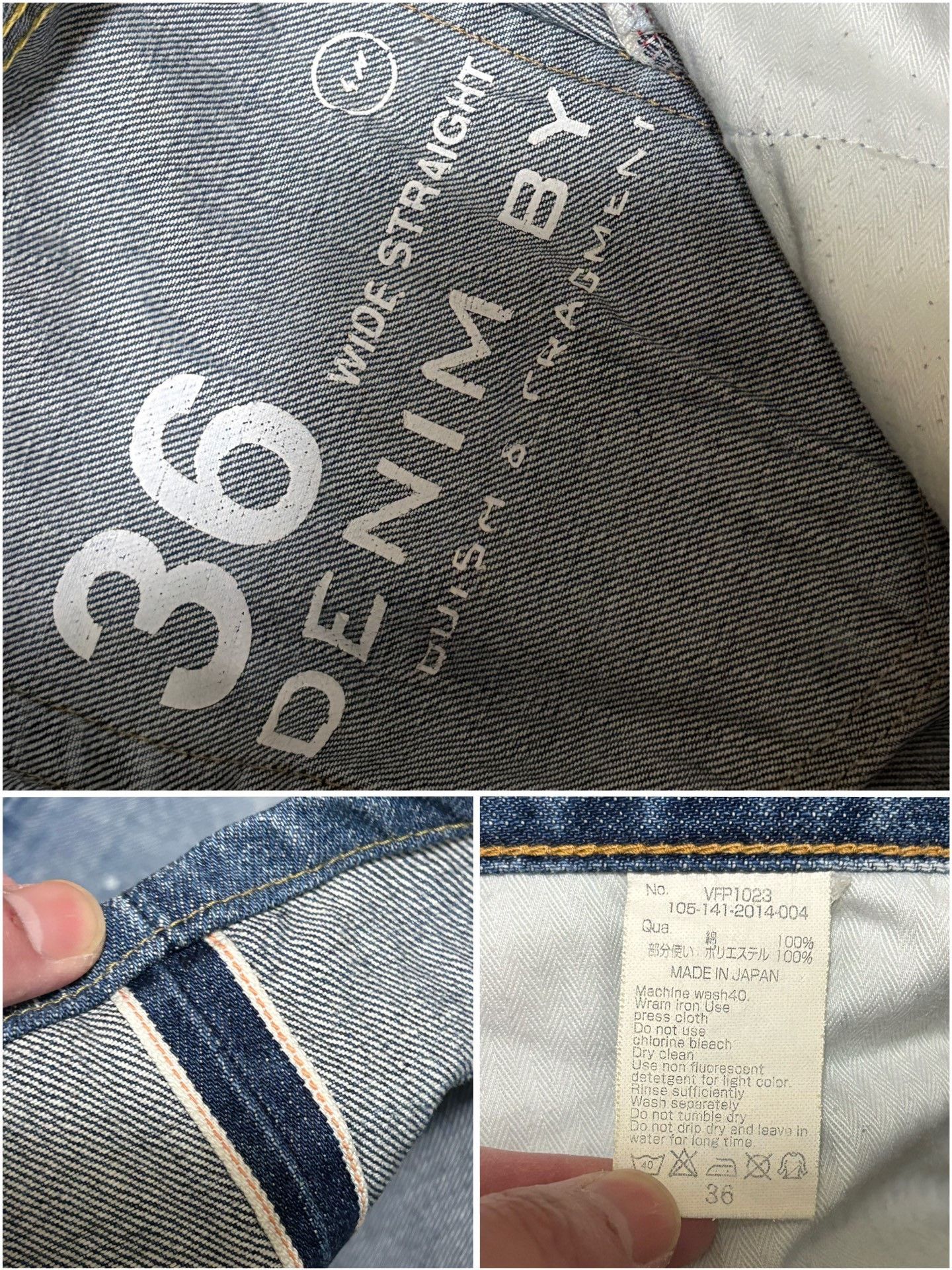 Fragment Design Denim by Vanquish & Fragment Washed Jeans Size US 36 / EU 52 - 9 Thumbnail