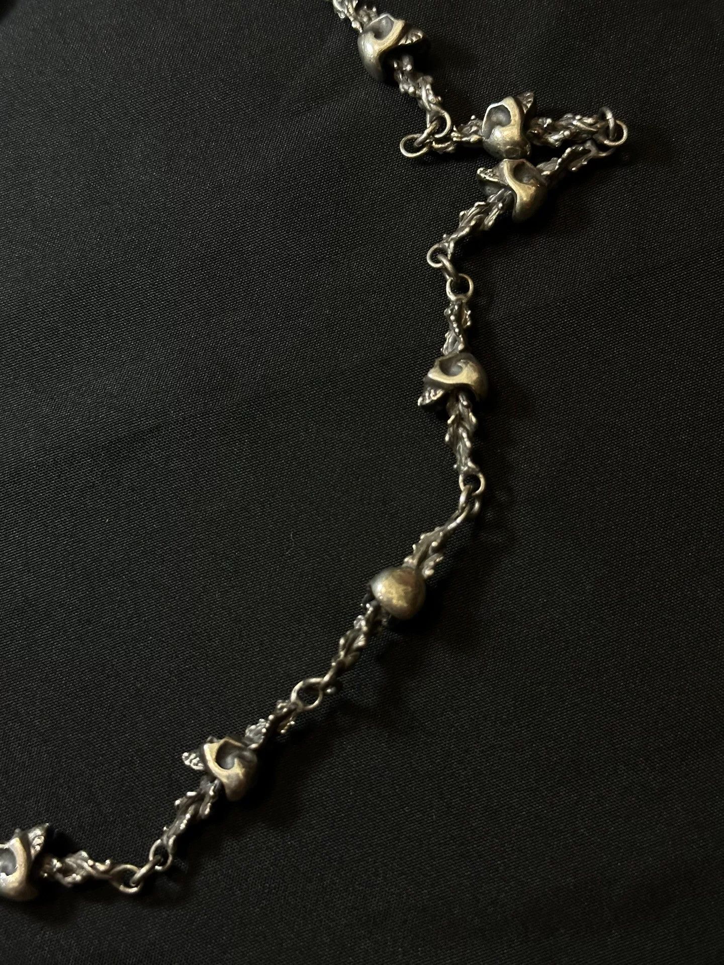 Vintage Vintage 80s Pure Silver Skull Pants Chain Size ONE SIZE - 7 Thumbnail