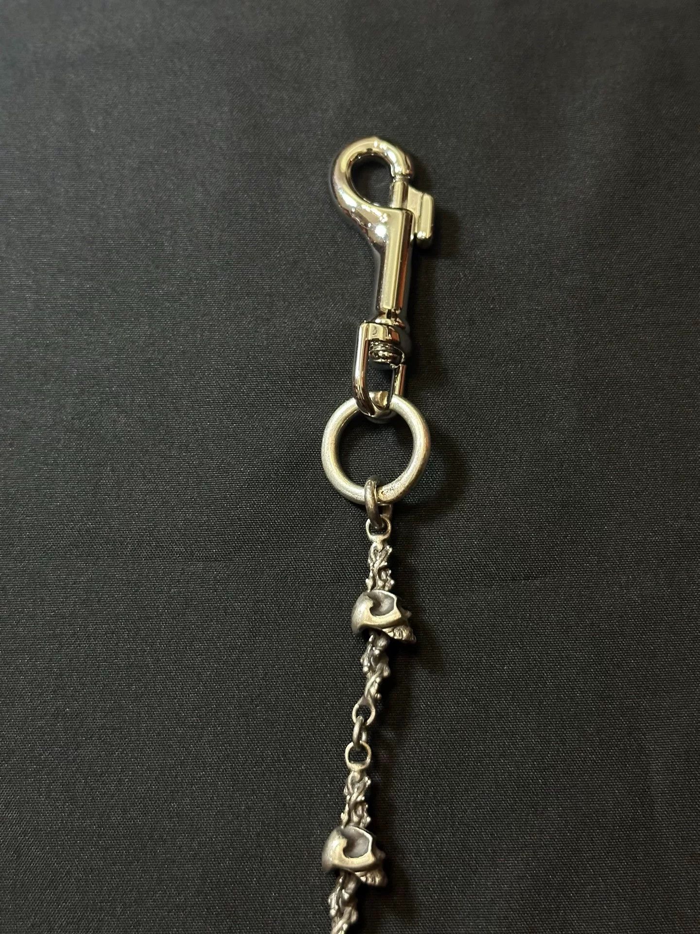 Vintage Vintage 80s Pure Silver Skull Pants Chain Size ONE SIZE - 5 Thumbnail