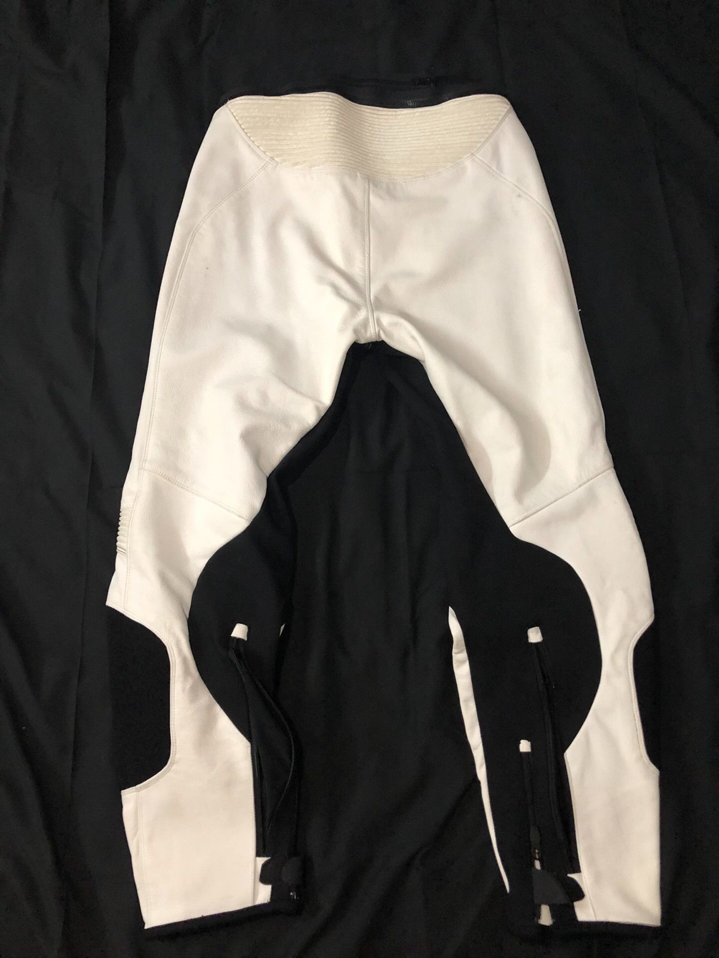 Vintage Vintage White Motorcycle Leather Pants Size US 28 / EU 44 - 5 Thumbnail