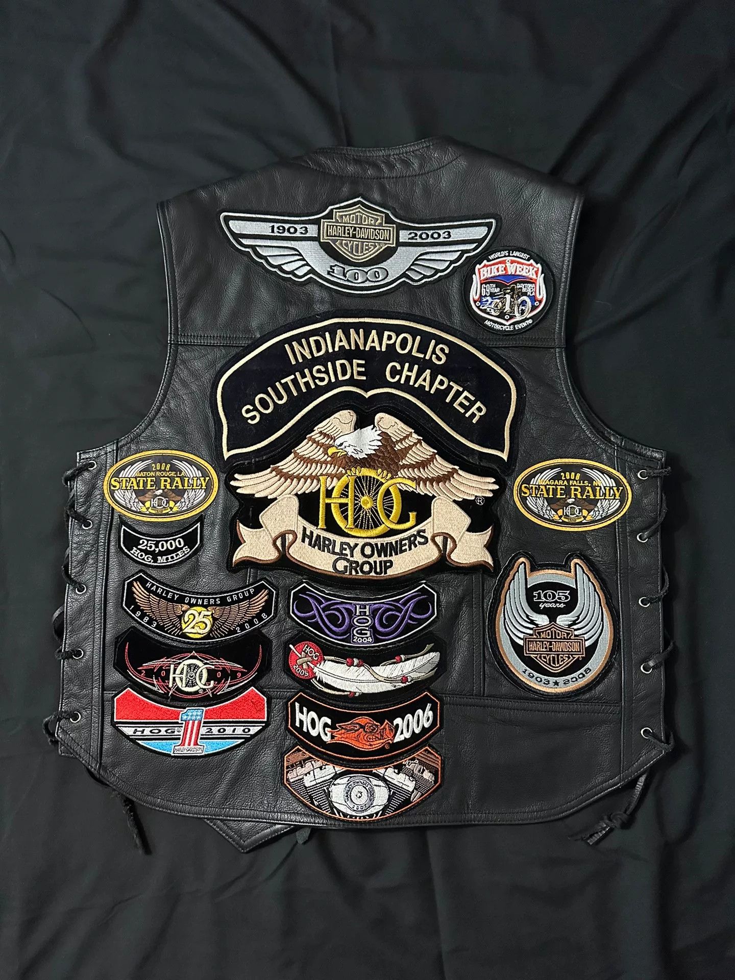 Vintage Vintage Harley Davidson Badge Vest Size US L / EU 52-54 / 3 - 6 Thumbnail