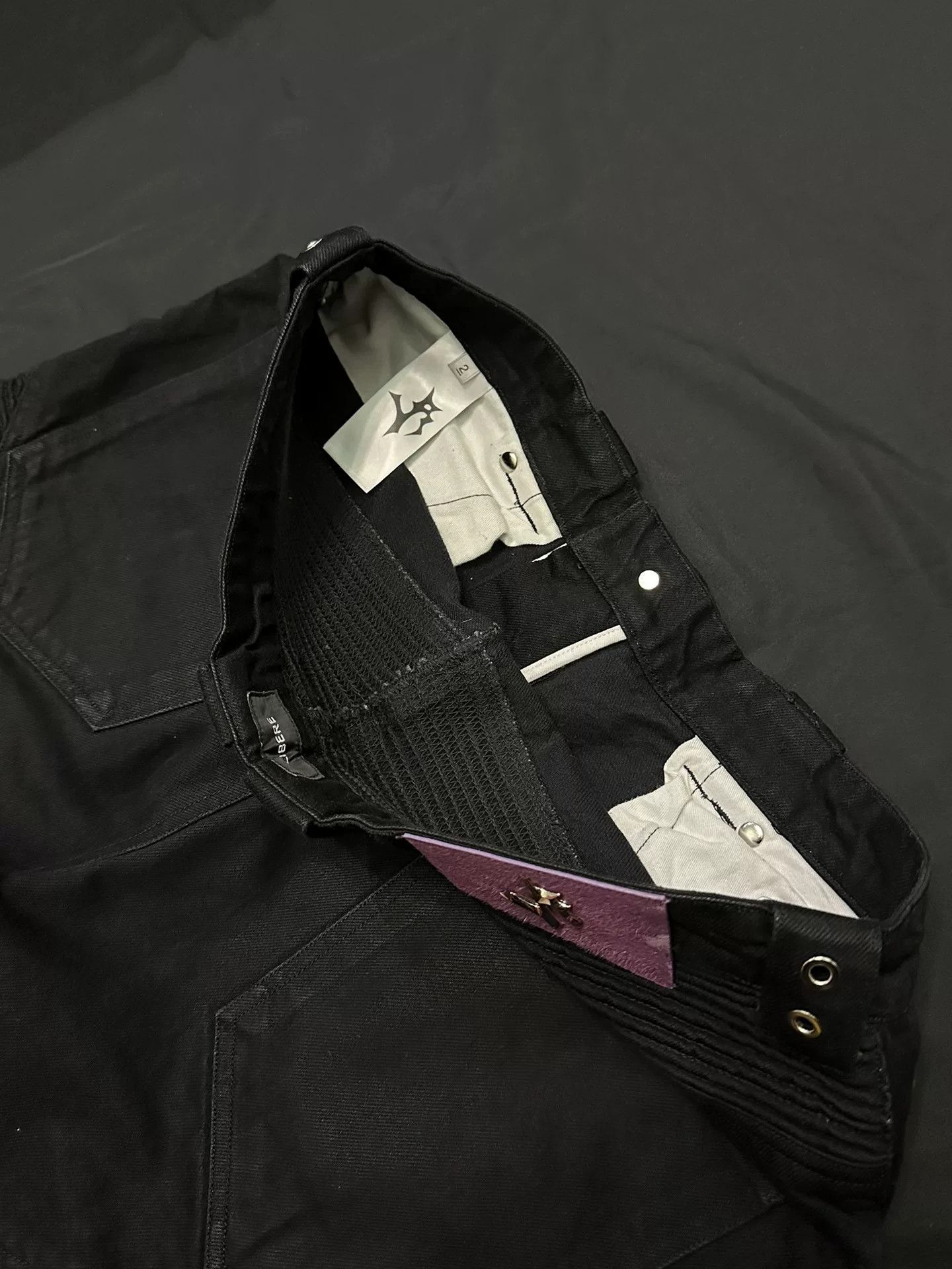 Libero Libere Black Motorcycle Jeans Size US 34 / EU 50 - 9 Thumbnail
