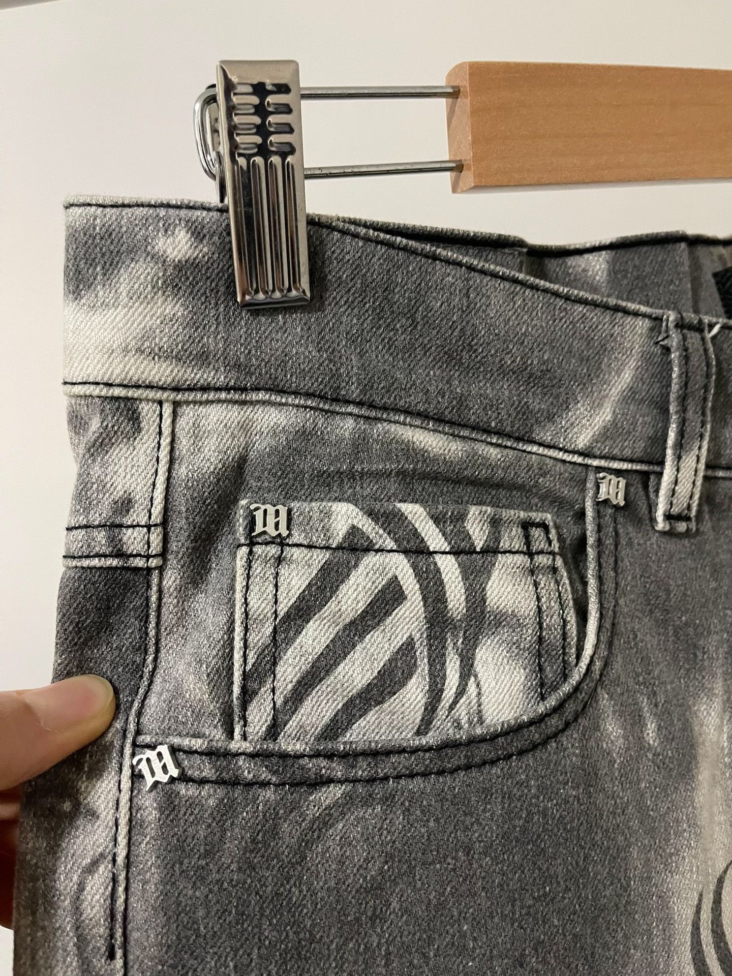 Misbhv Misbhv All-Over Print Long Jeans Size US 33 - 4 Thumbnail