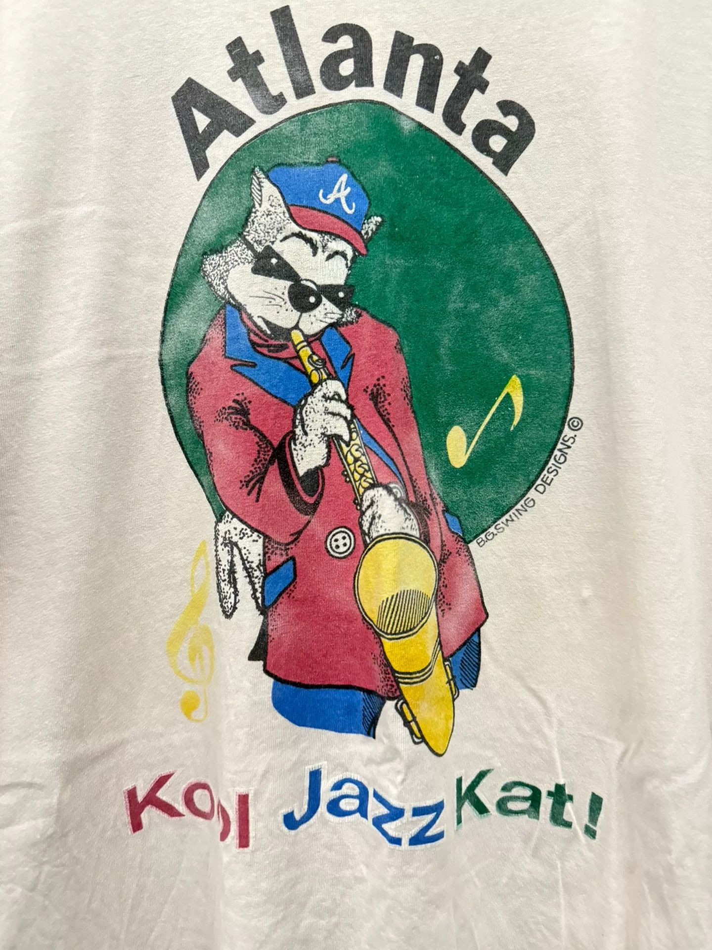 Vintage Vintage Atlanta Jazz Cat Short Sleeve Size US XL / EU 56 / 4 - 3 Thumbnail