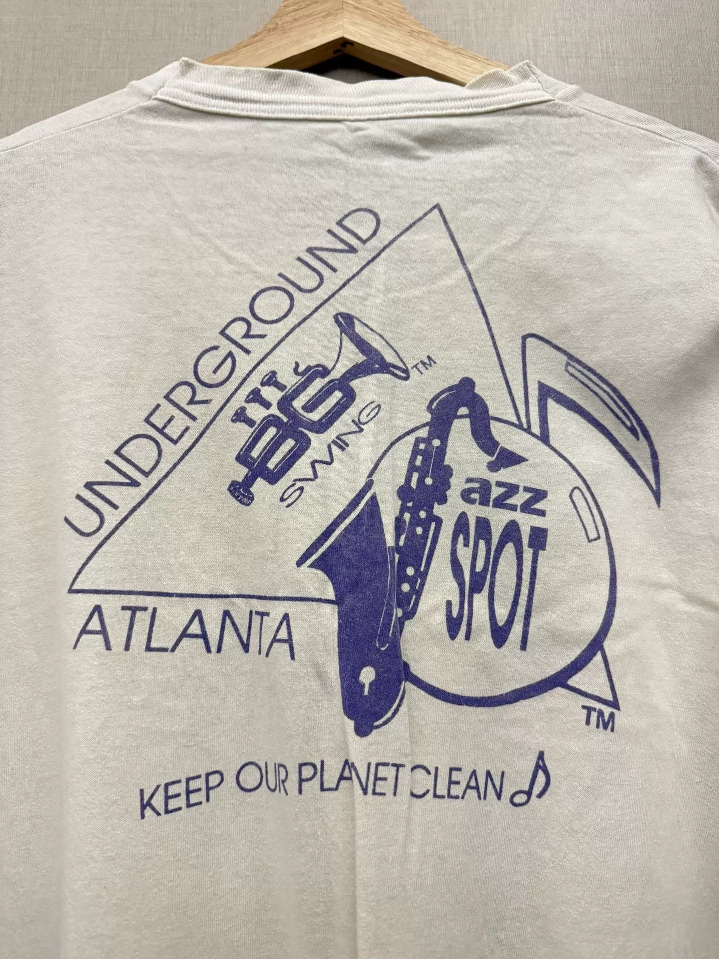 Vintage Vintage Atlanta Jazz Cat Short Sleeve Size US XL / EU 56 / 4 - 4 Thumbnail