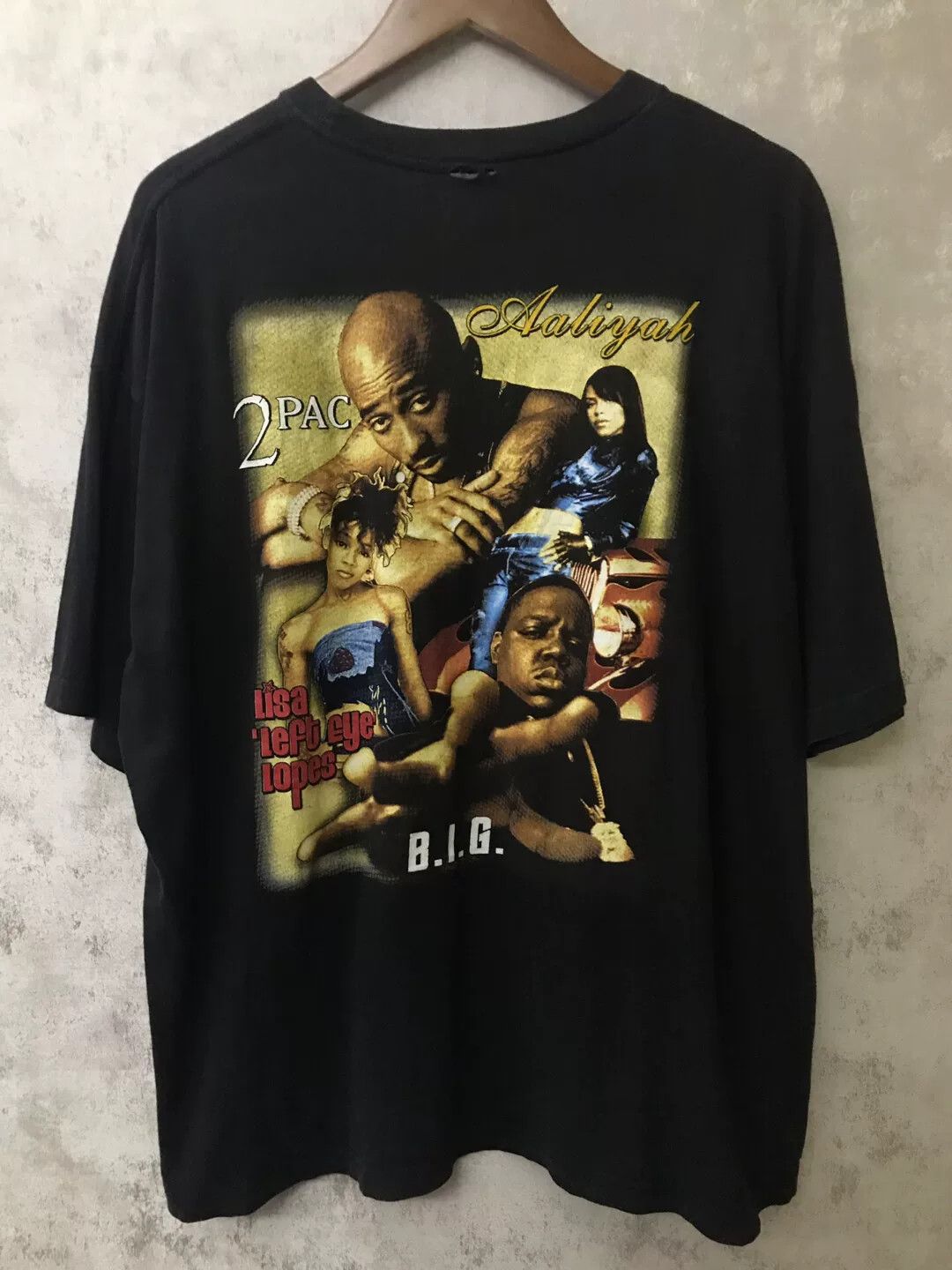 Vintage Vintage Tupac Biggie Rap Short Sleeve Size US M / EU 48-50 / 2 - 2 Thumbnail