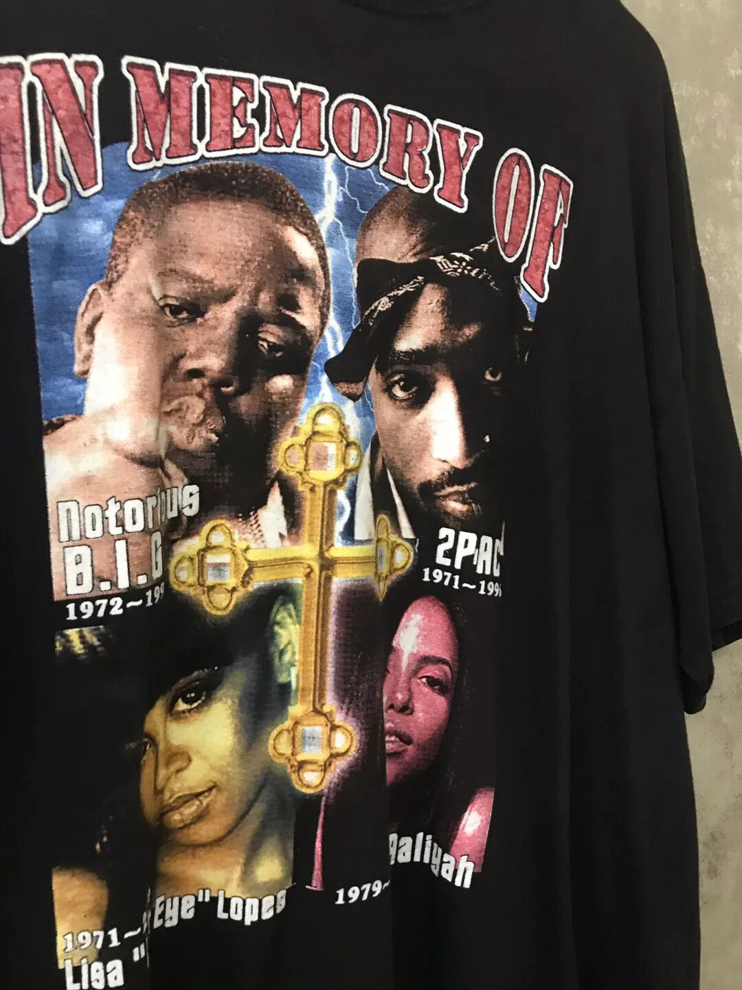 Vintage Vintage Tupac Biggie Rap Short Sleeve Size US M / EU 48-50 / 2 - 3 Thumbnail