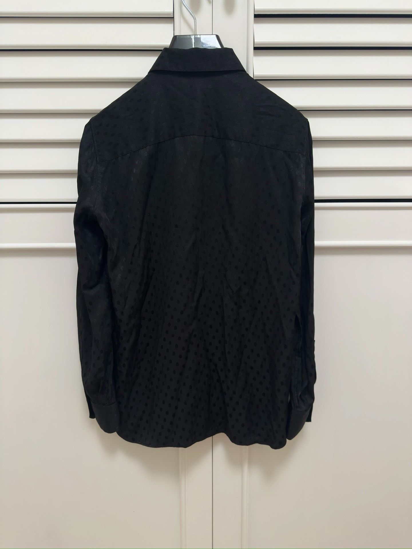 Celine Celine Black Polka Dot Silk Shirt 38 Size S / US 4 / IT 40 - 3 Thumbnail