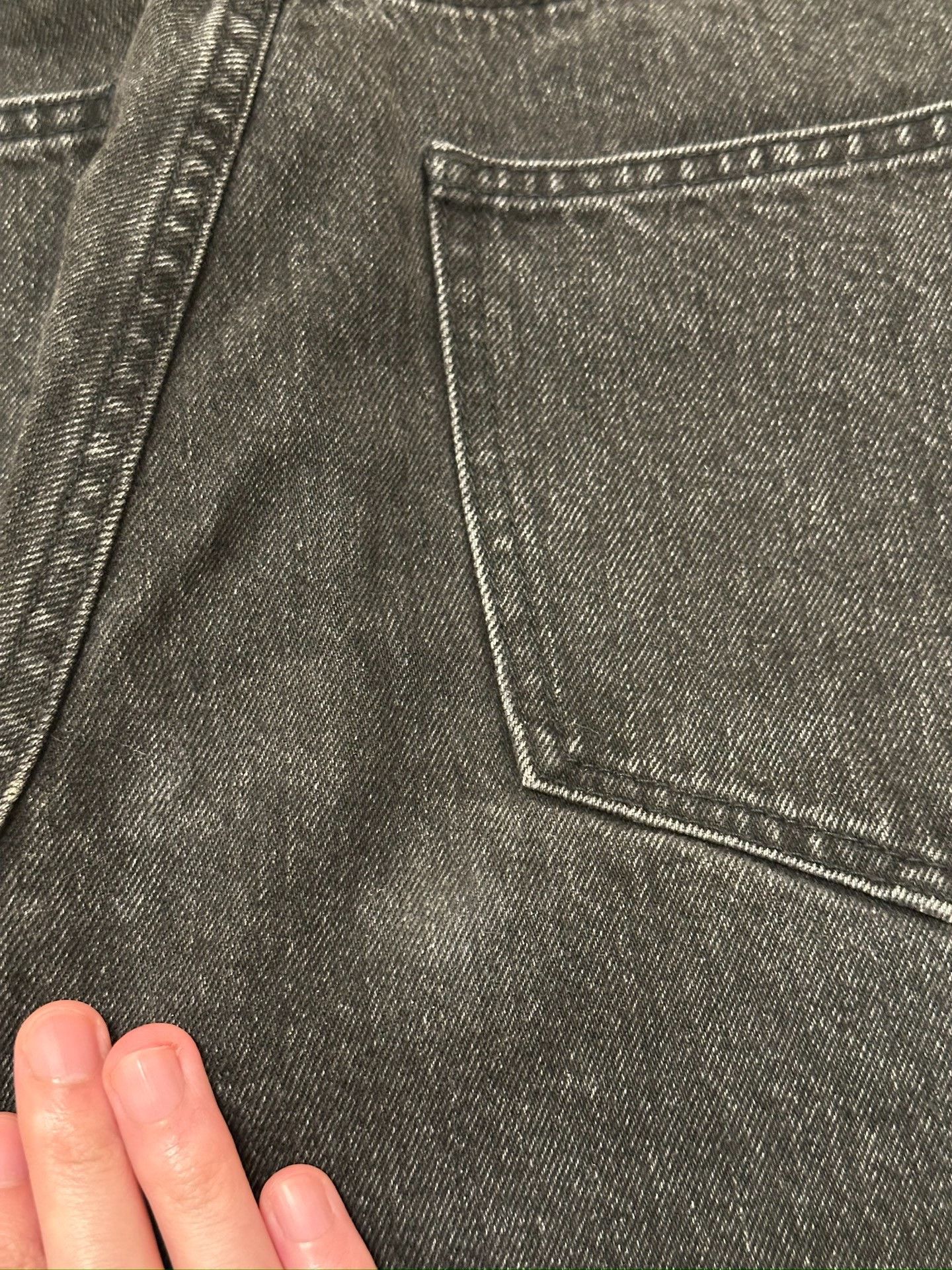 Celine CELINE Kurt Charcoal Washed Distressed Jeans Size US 29 - 4 Thumbnail