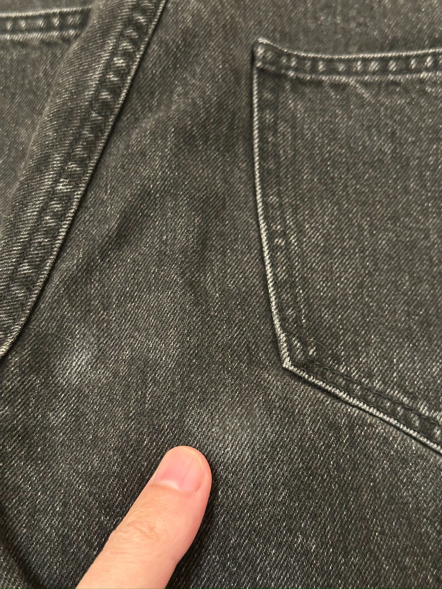Celine CELINE Kurt Charcoal Washed Distressed Jeans Size US 29 - 5 Thumbnail