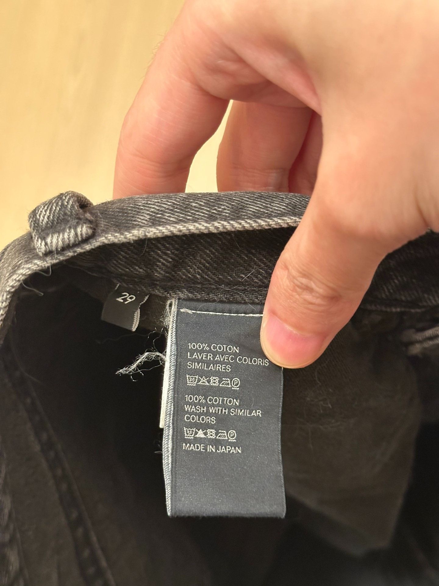 Celine CELINE Kurt Charcoal Washed Distressed Jeans Size US 29 - 7 Thumbnail