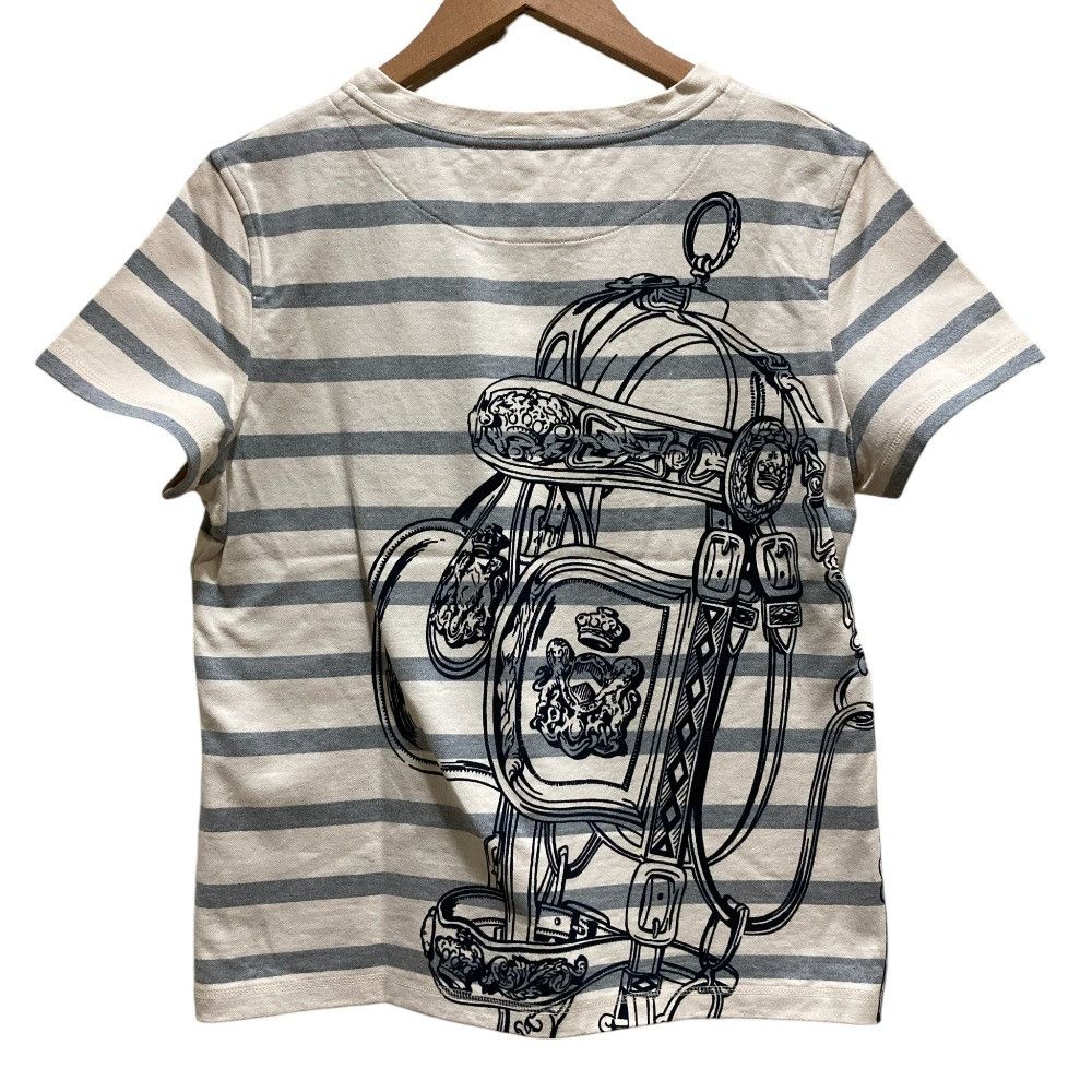 Hermes Hermes Hermes BRIDES de GALA Border T Shirt Textile T-Shirts DUTY FREE for USA Size ONE SIZE - 3 Thumbnail