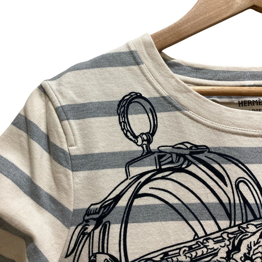 Hermes Hermes Hermes BRIDES de GALA Border T Shirt Textile T-Shirts DUTY FREE for USA Size ONE SIZE - 2 Thumbnail