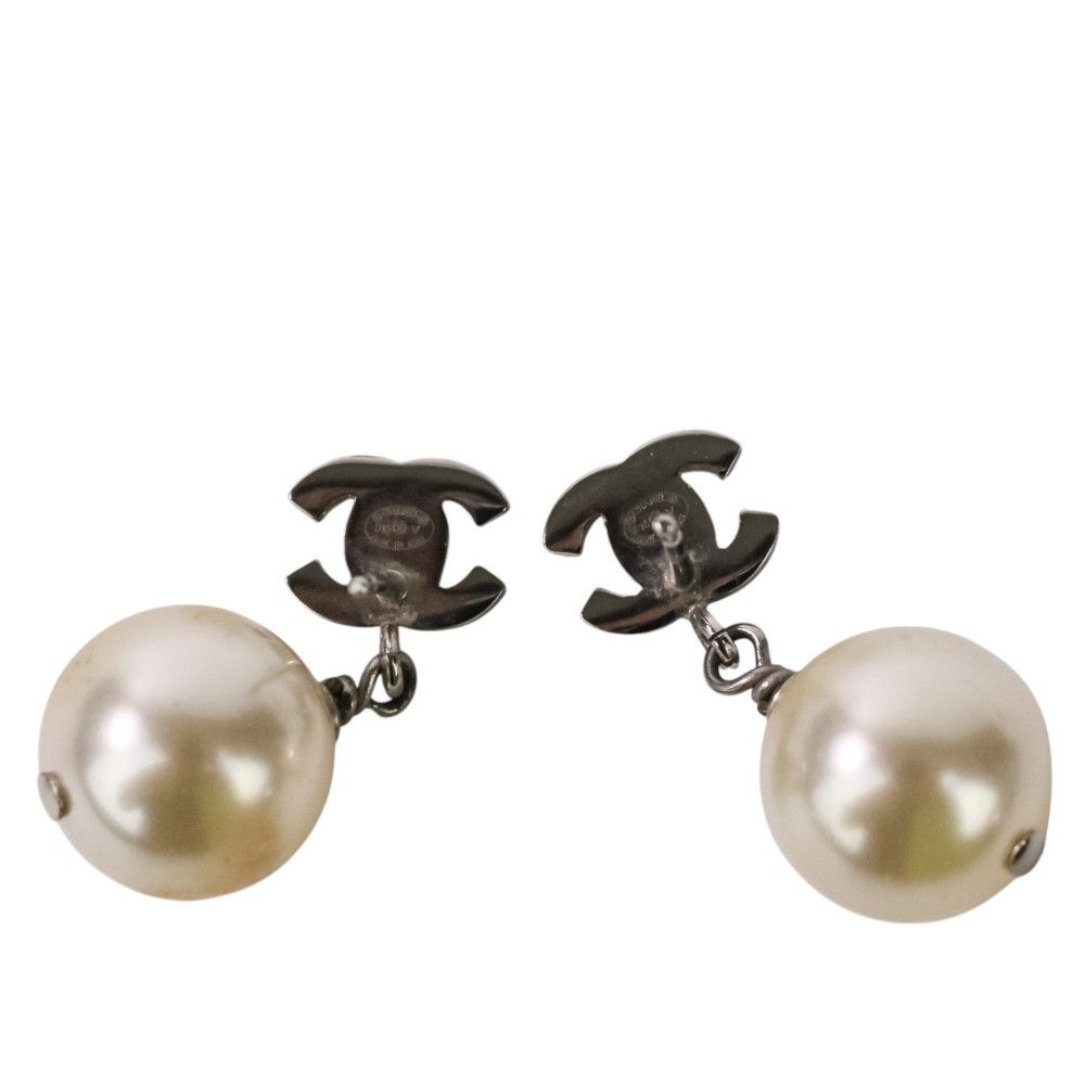 Chanel Chanel Chanel Coco Mark Faux Pearl Earrings Metal Earrings DUTY FREE for USA Size ONE SIZE - 6 Thumbnail