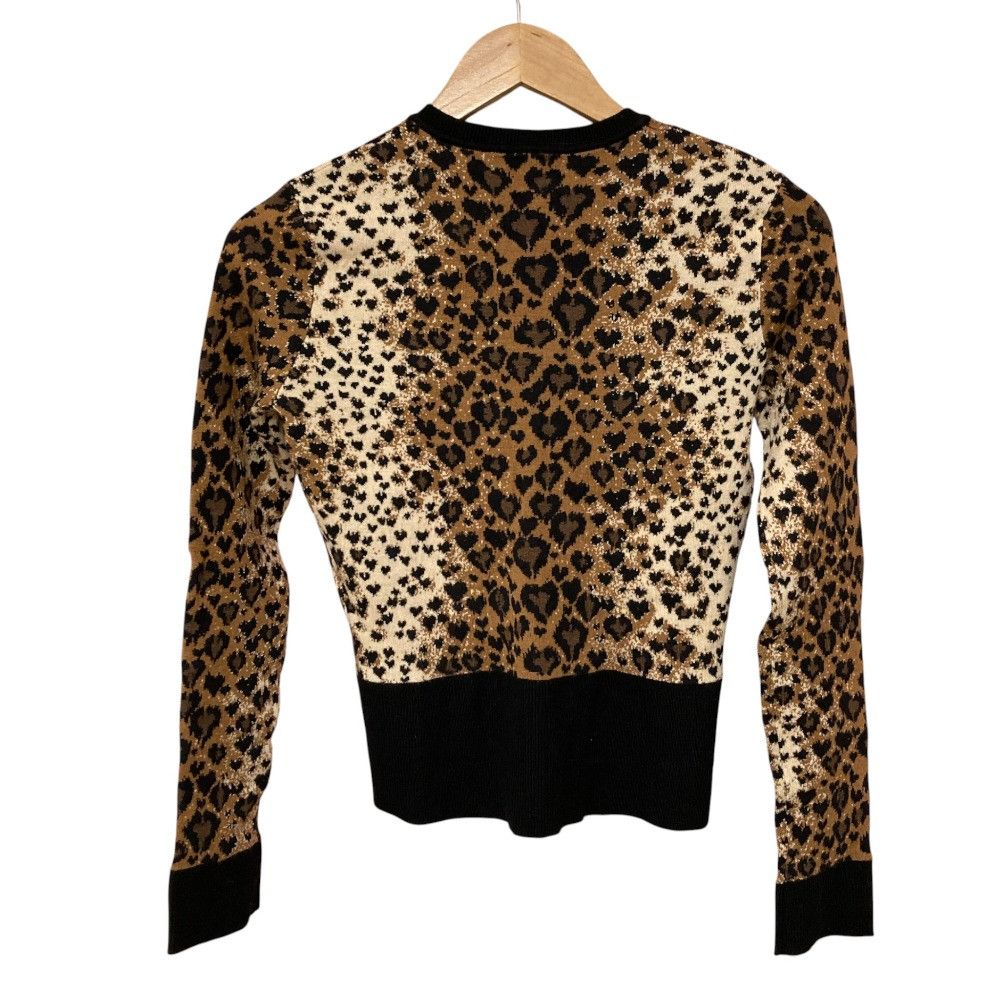 Valentino Valentino RED VALENTINO Heart Leopard Knit 2way Cardigan Dress Ensemble Textile Tops DUTY FREE for USA Size ONE SIZE - 4 Thumbnail