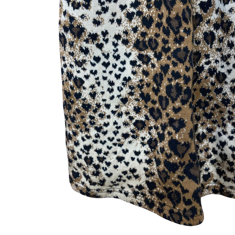 Valentino Valentino RED VALENTINO Heart Leopard Knit 2way Cardigan Dress Ensemble Textile Tops DUTY FREE for USA Size ONE SIZE - 12 Thumbnail