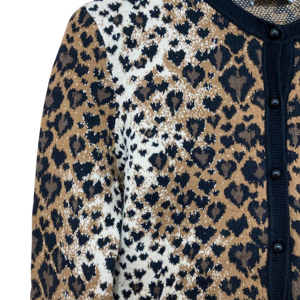 Valentino Valentino RED VALENTINO Heart Leopard Knit 2way Cardigan Dress Ensemble Textile Tops DUTY FREE for USA Size ONE SIZE - 5 Thumbnail