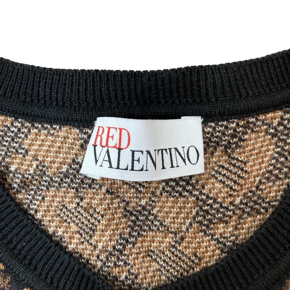 Valentino Valentino RED VALENTINO Heart Leopard Knit 2way Cardigan Dress Ensemble Textile Tops DUTY FREE for USA Size ONE SIZE - 6 Thumbnail