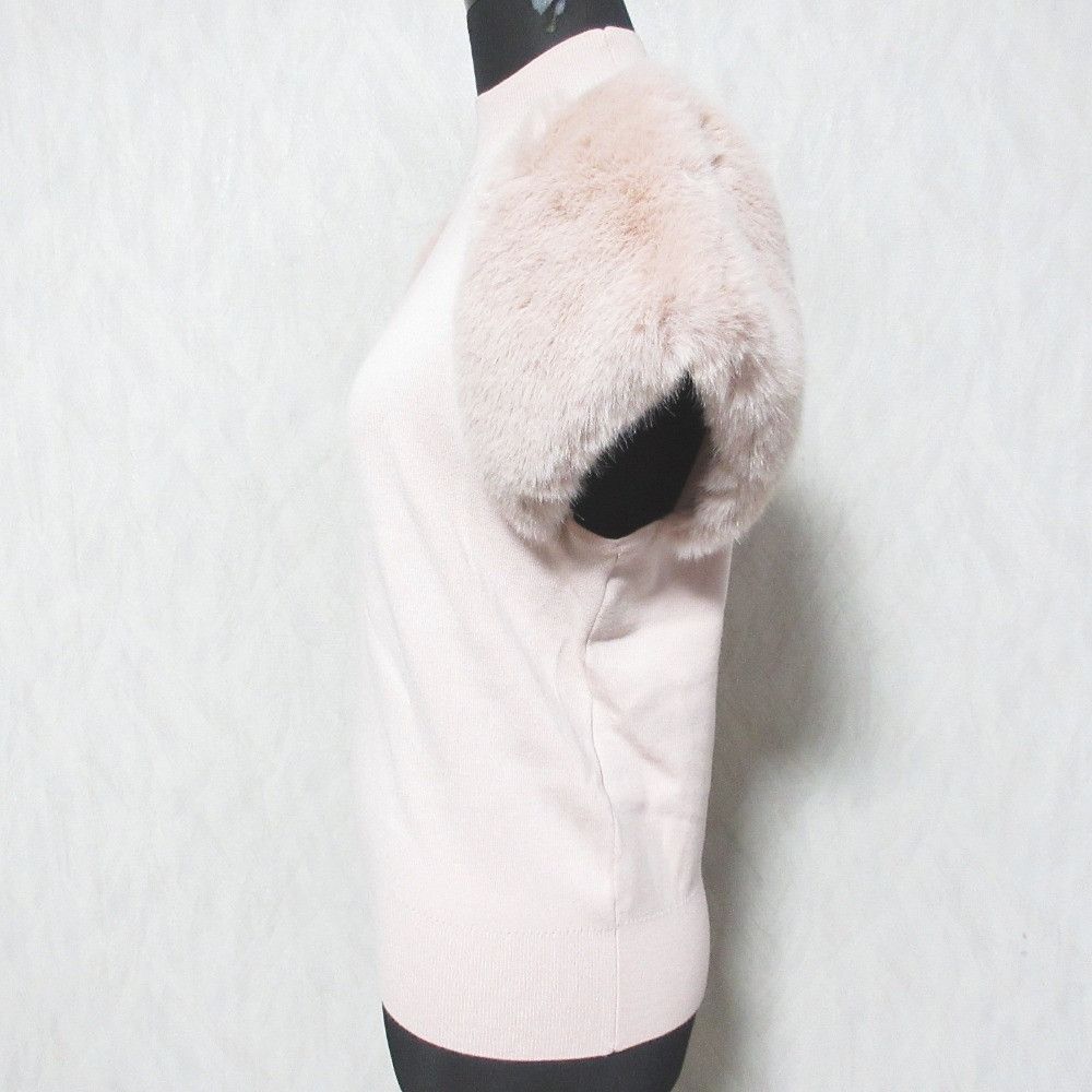 Other Other CELFORD Short Fur Sleeve Knit Pullover Textile Tops CWNT234068 DUTY FREE for USA Size ONE SIZE - 3 Thumbnail