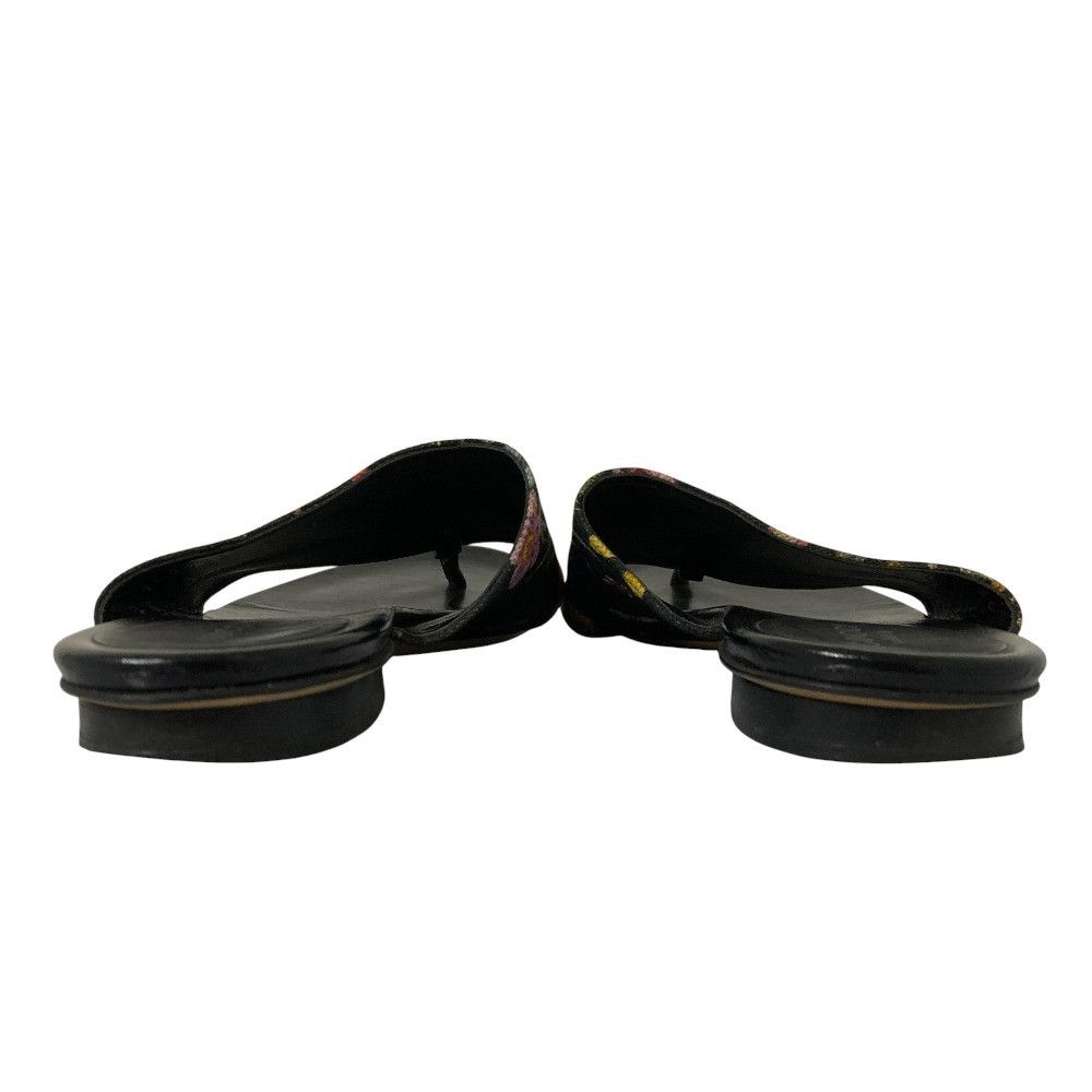 Gucci Gucci Gucci Flora Print Flat Thong Sandals Leather Shoes DUTY FREE for USA Size ONE SIZE - 4 Thumbnail