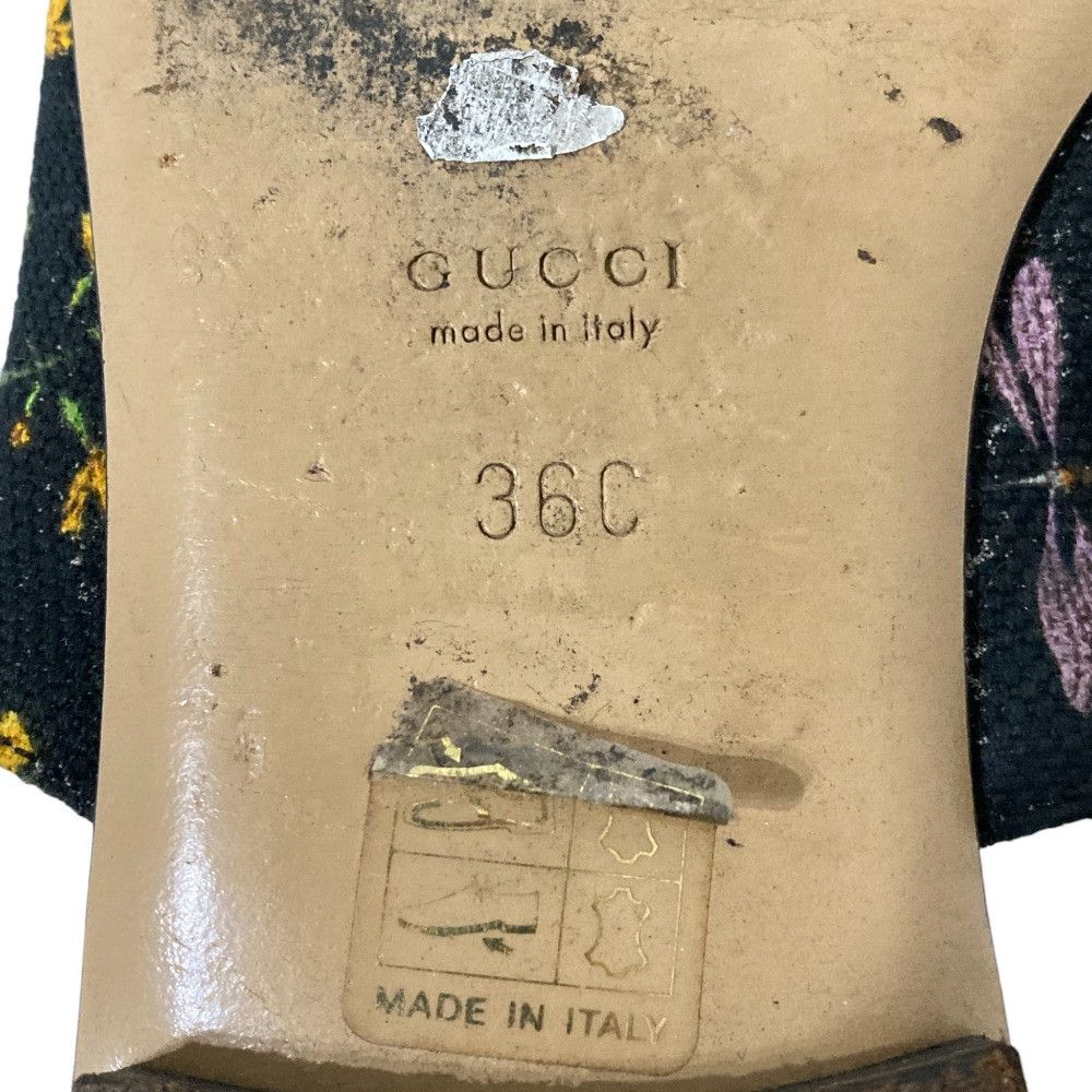 Gucci Gucci Gucci Flora Print Flat Thong Sandals Leather Shoes DUTY FREE for USA Size ONE SIZE - 8 Thumbnail