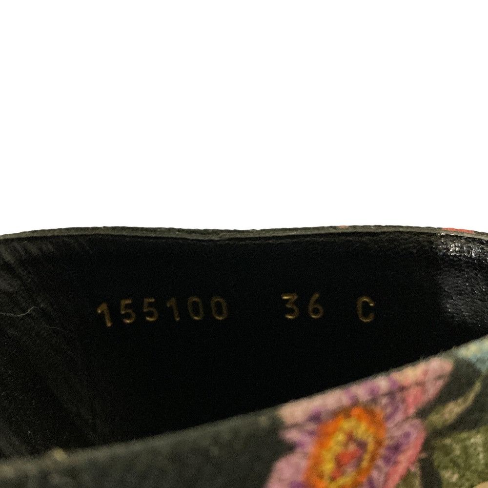Gucci Gucci Gucci Flora Print Flat Thong Sandals Leather Shoes DUTY FREE for USA Size ONE SIZE - 5 Thumbnail