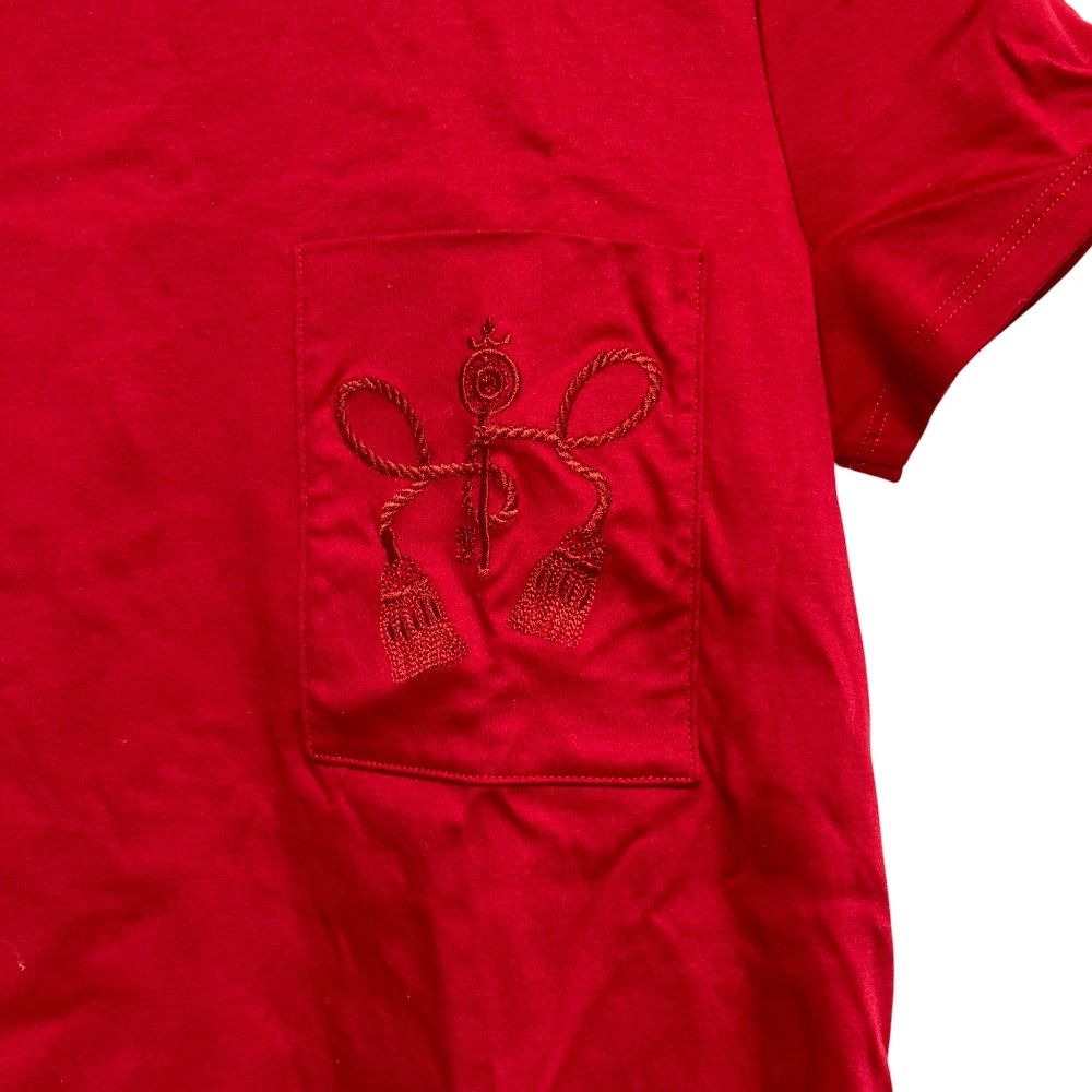 Hermes Hermes Hermes Tassel Embroidery Cotton T-shirt38 Textile T-Shirts DUTY FREE for USA Size ONE SIZE - 3 Thumbnail