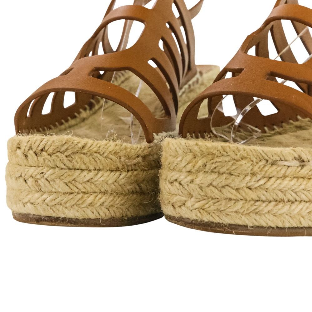 Hermes Hermes Hermes CATALIA Espadrille Sandals 38 Leather Shoes DUTY FREE for USA Size ONE SIZE - 11 Thumbnail