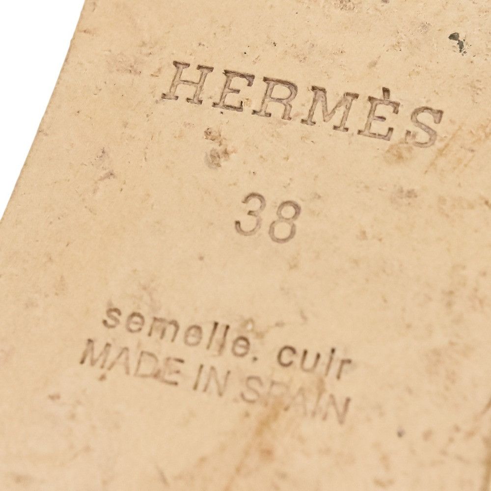 Hermes Hermes Hermes CATALIA Espadrille Sandals 38 Leather Shoes DUTY FREE for USA Size ONE SIZE - 7 Thumbnail