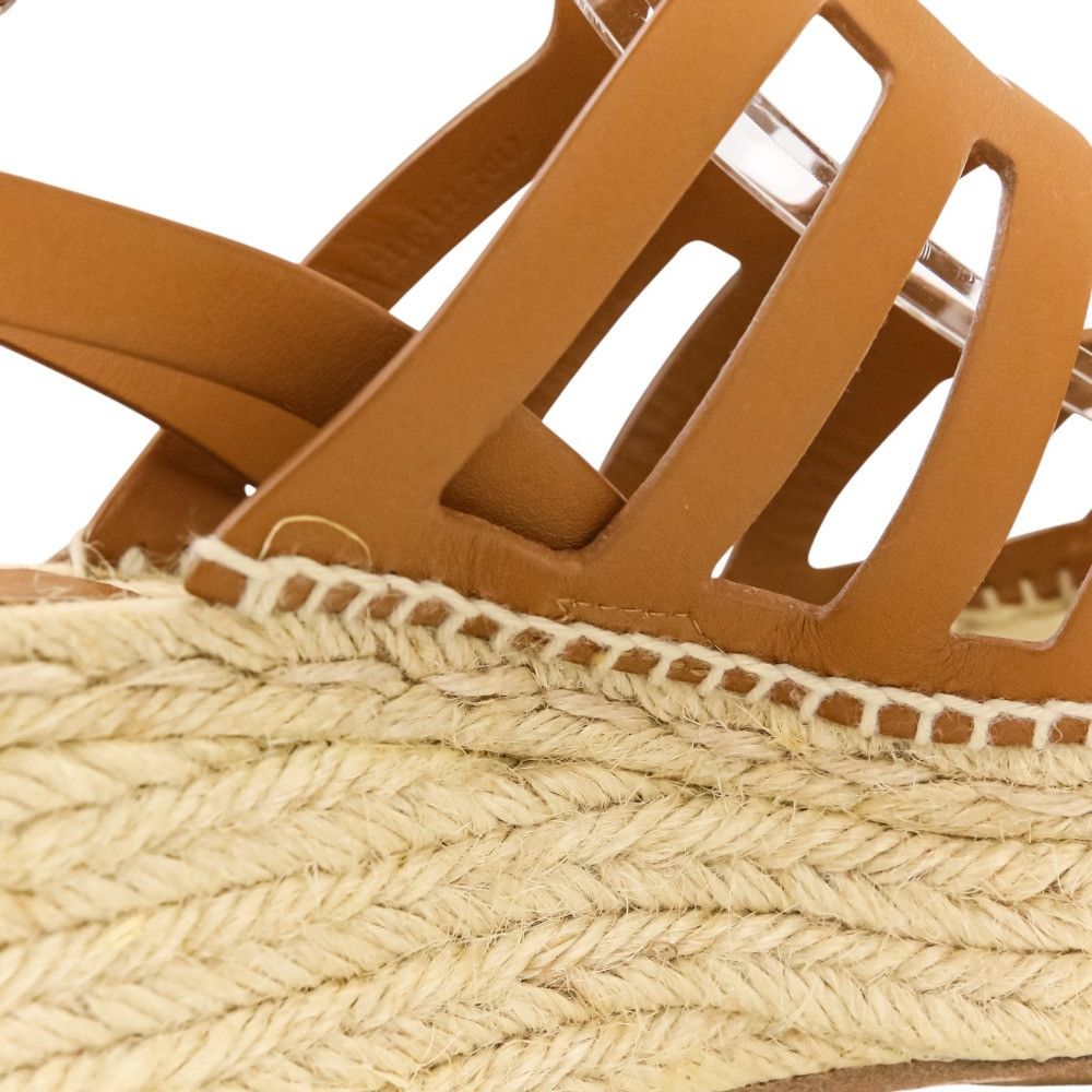 Hermes Hermes Hermes CATALIA Espadrille Sandals 38 Leather Shoes DUTY FREE for USA Size ONE SIZE - 8 Thumbnail
