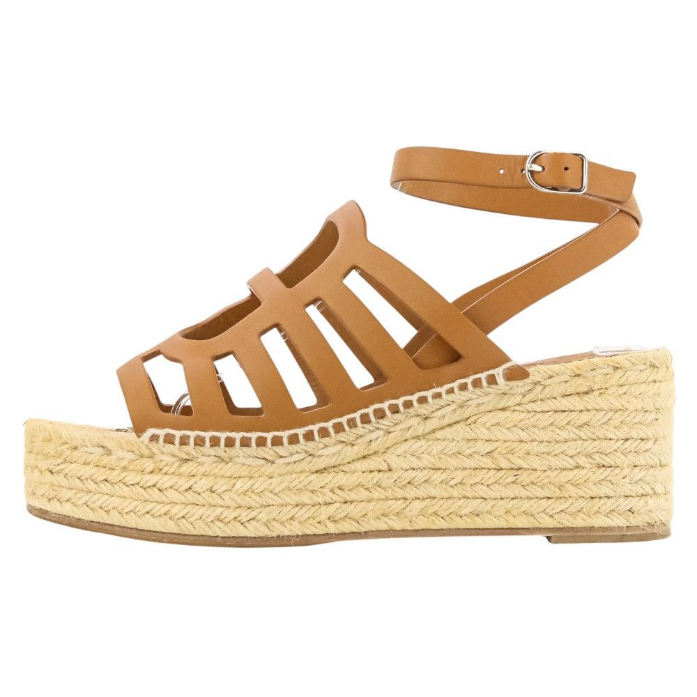 Hermes Hermes Hermes CATALIA Espadrille Sandals 38 Leather Shoes DUTY FREE for USA Size ONE SIZE - 3 Thumbnail
