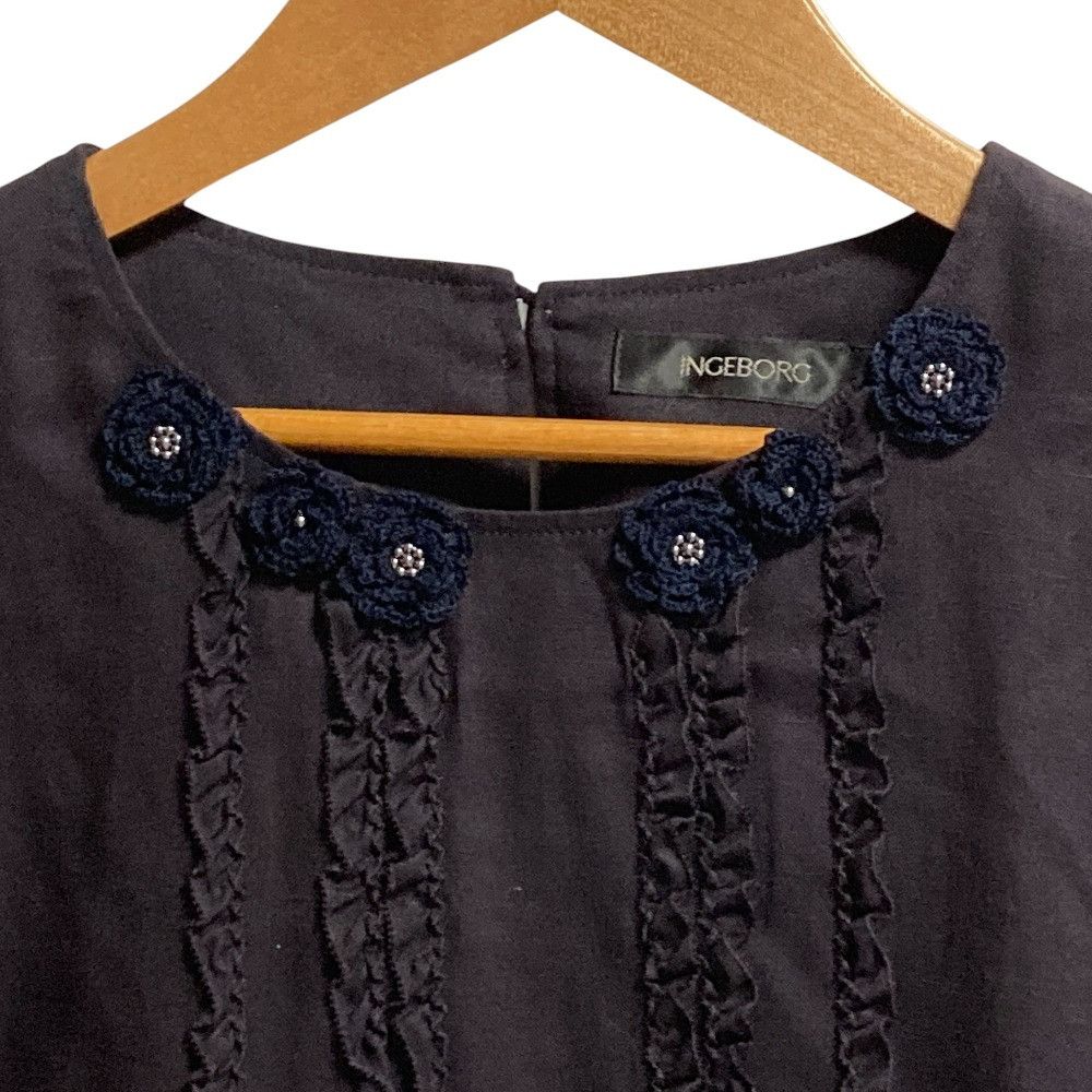 Other Other INGEBORG Rayon Linen Sleeveless Tunic Textile Tops DUTY FREE for USA Size ONE SIZE - 4 Thumbnail
