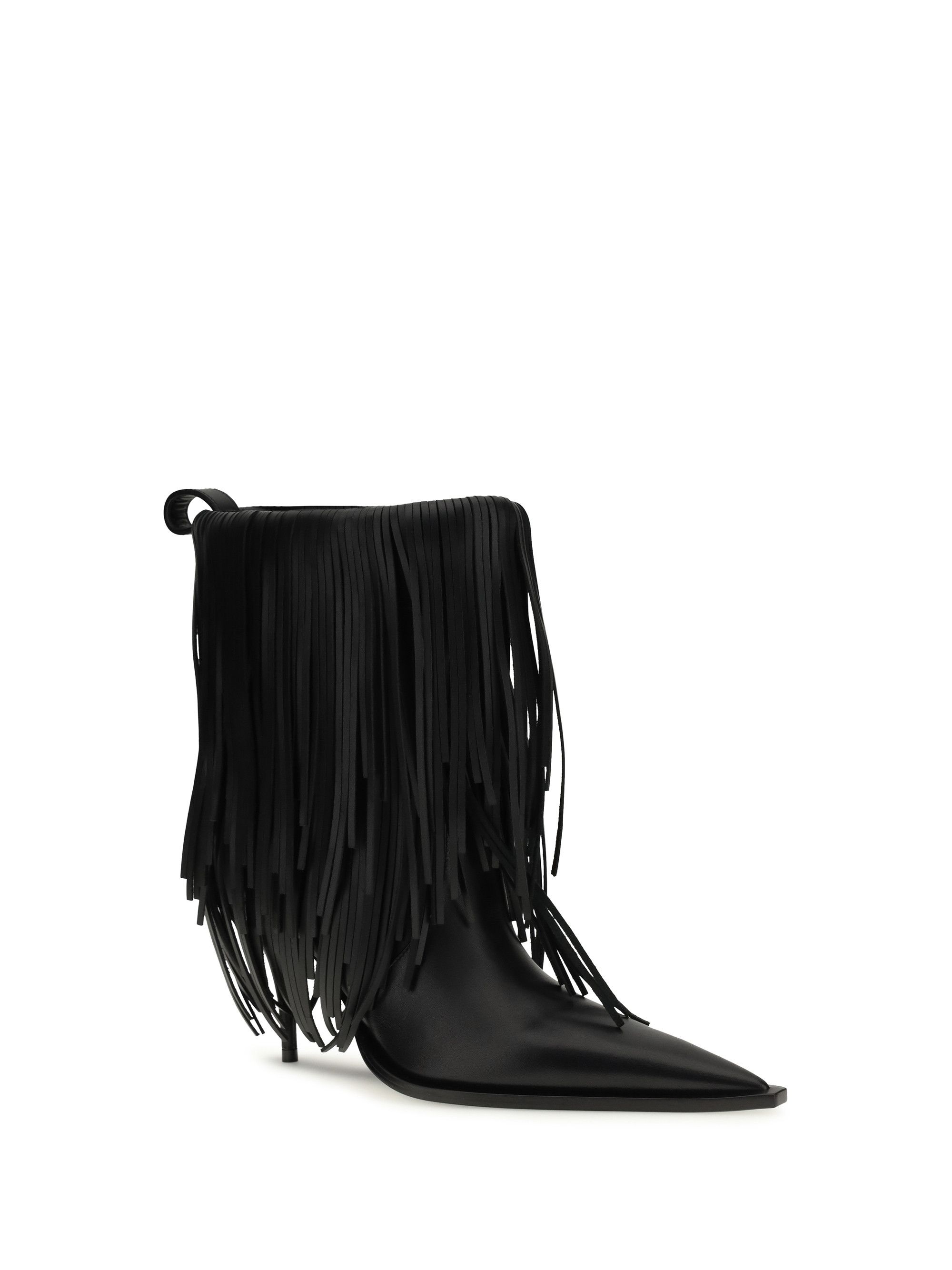 Balenciaga Avenue Fringe Ankle Boots Size US 6 / IT 36 - 2 Thumbnail