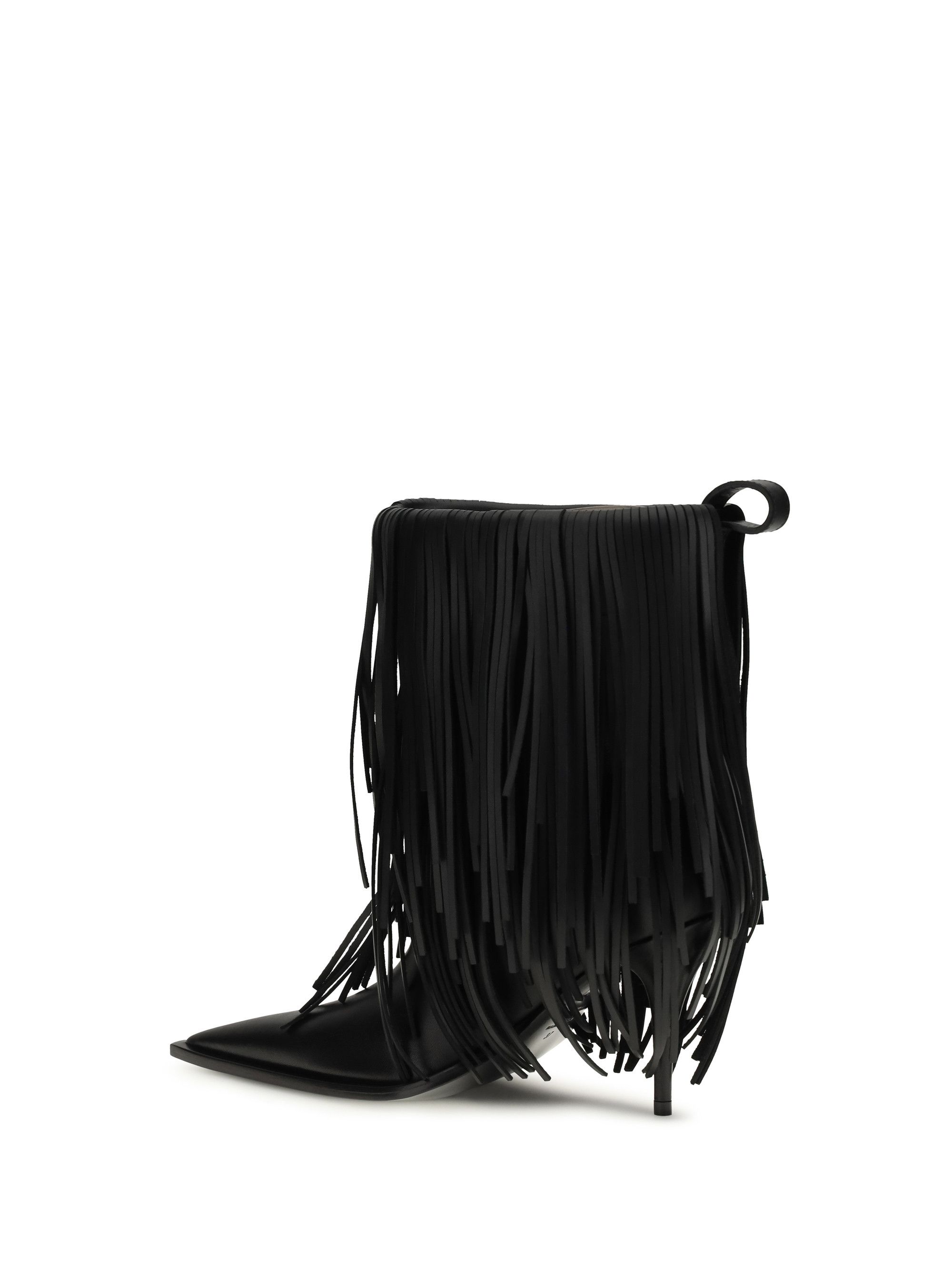 Balenciaga Avenue Fringe Ankle Boots Size US 9 / IT 39 - 3 Thumbnail