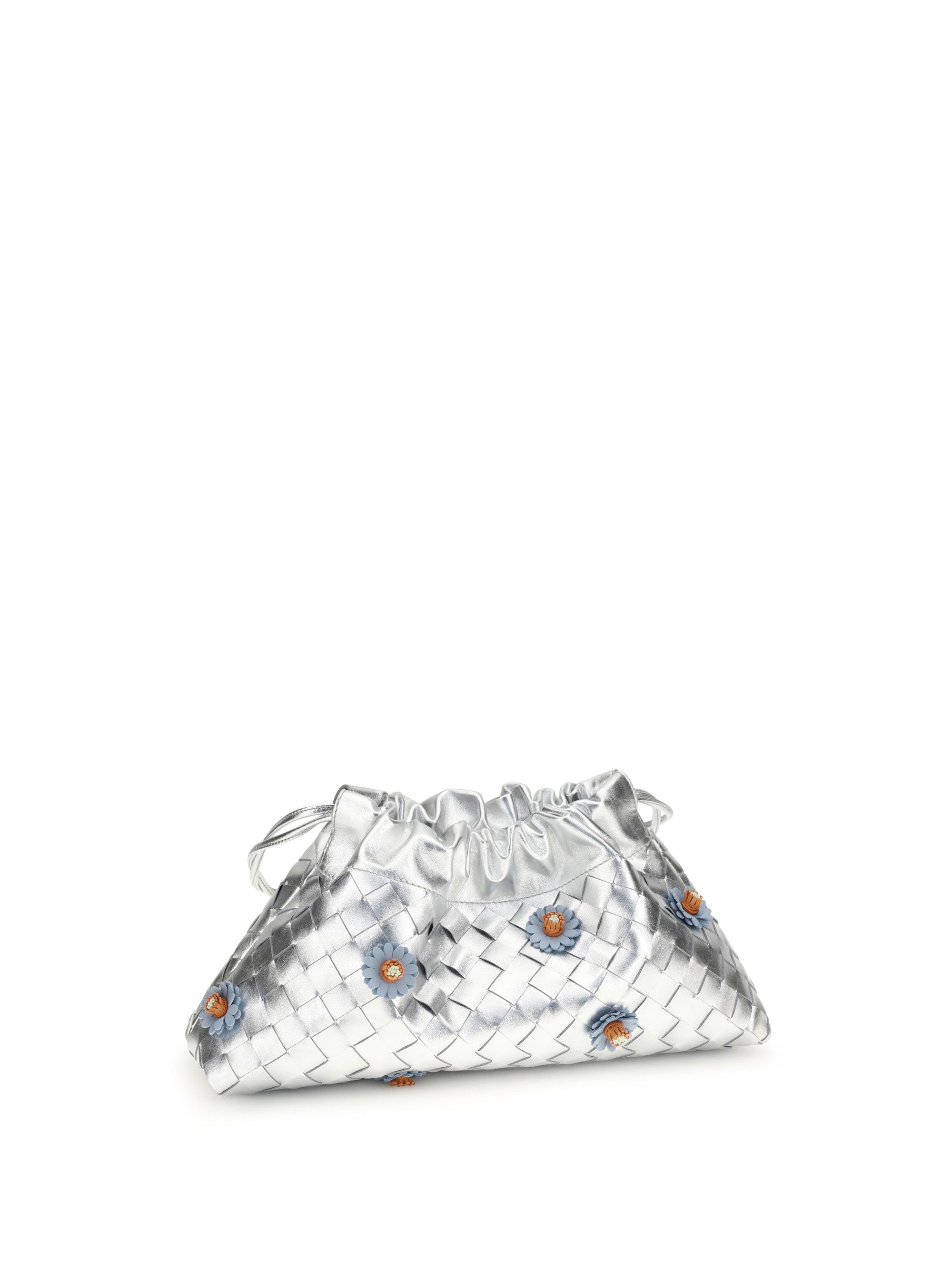 Bottega Veneta Dustbag Clutch Bag with floral appliqués Size ONE SIZE - 3 Thumbnail