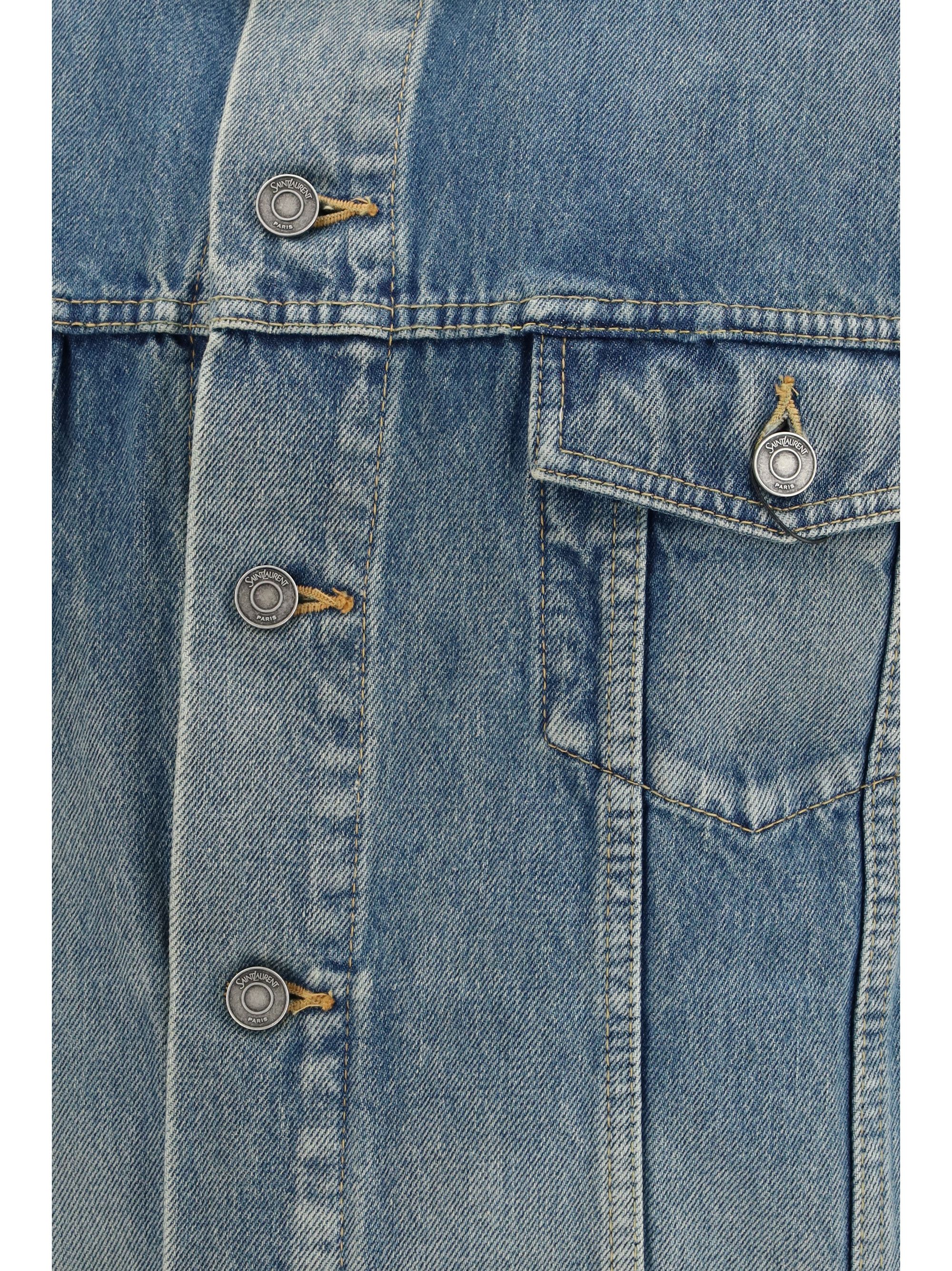Saint Laurent Paris Denim Trucker Jacket Size US XL / EU 56 / 4 - 3 Thumbnail