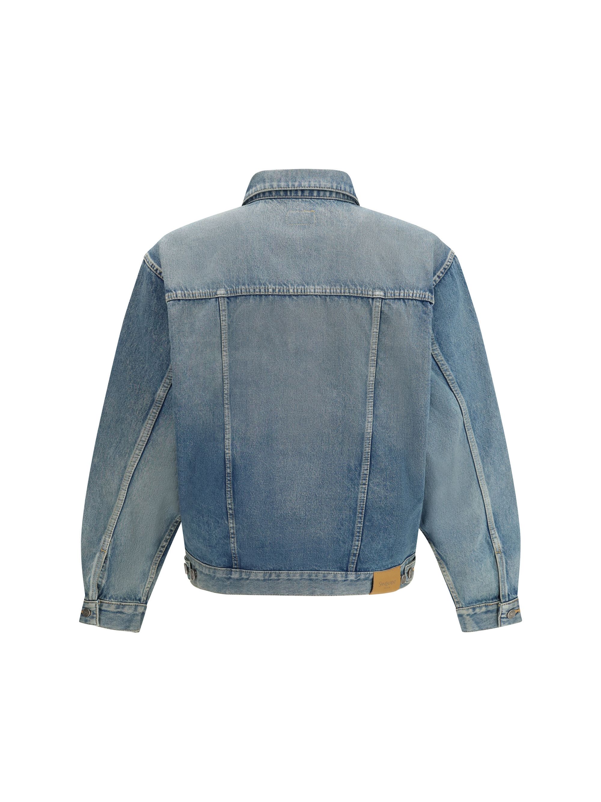 Saint Laurent Paris Denim Trucker Jacket Size US XXL / EU 58 / 5 - 2 Thumbnail