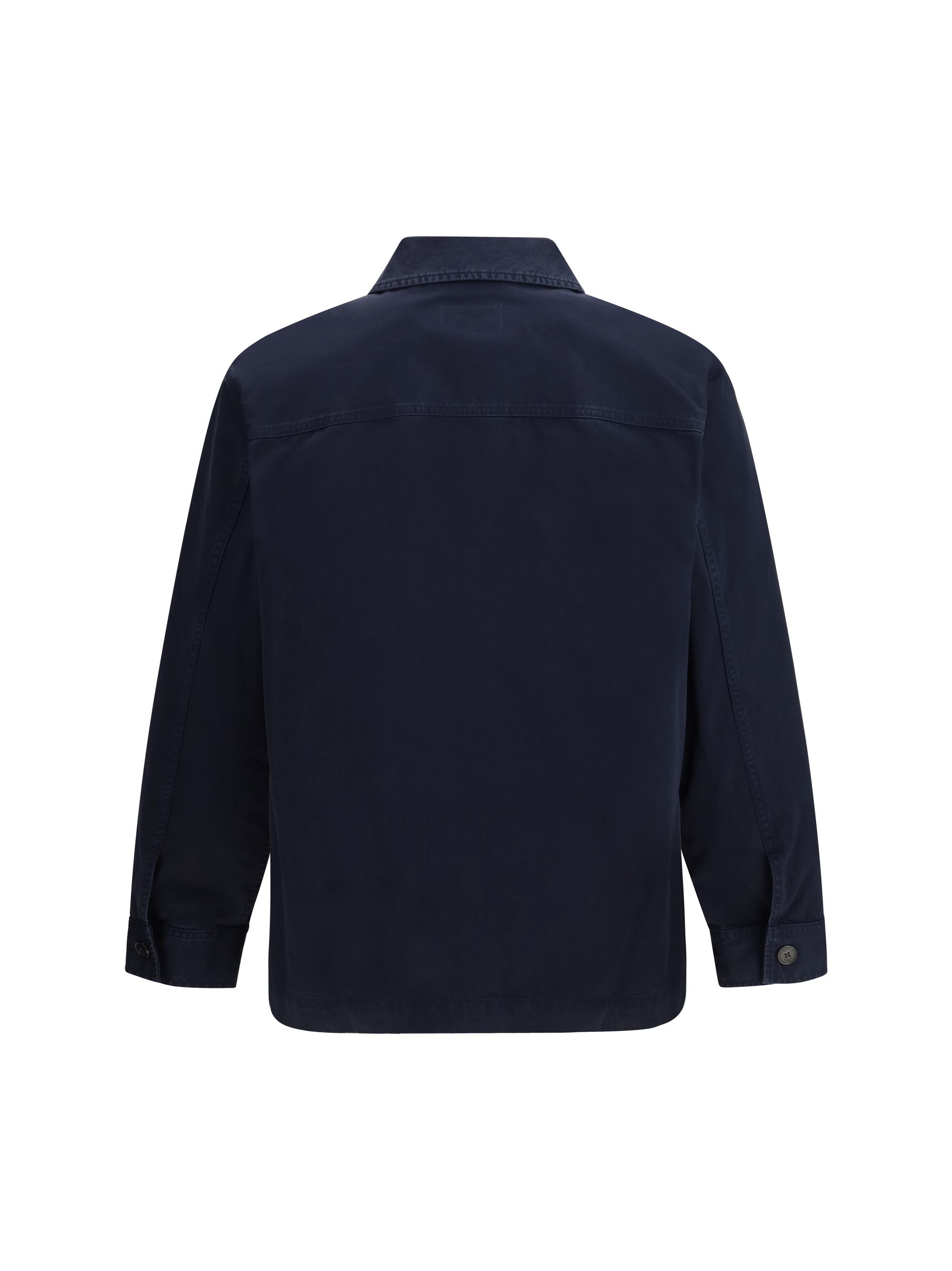 Saint Laurent Paris Cassandre Overshirt in gabardine with logo Size US M / EU 48-50 / 2 - 2 Thumbnail