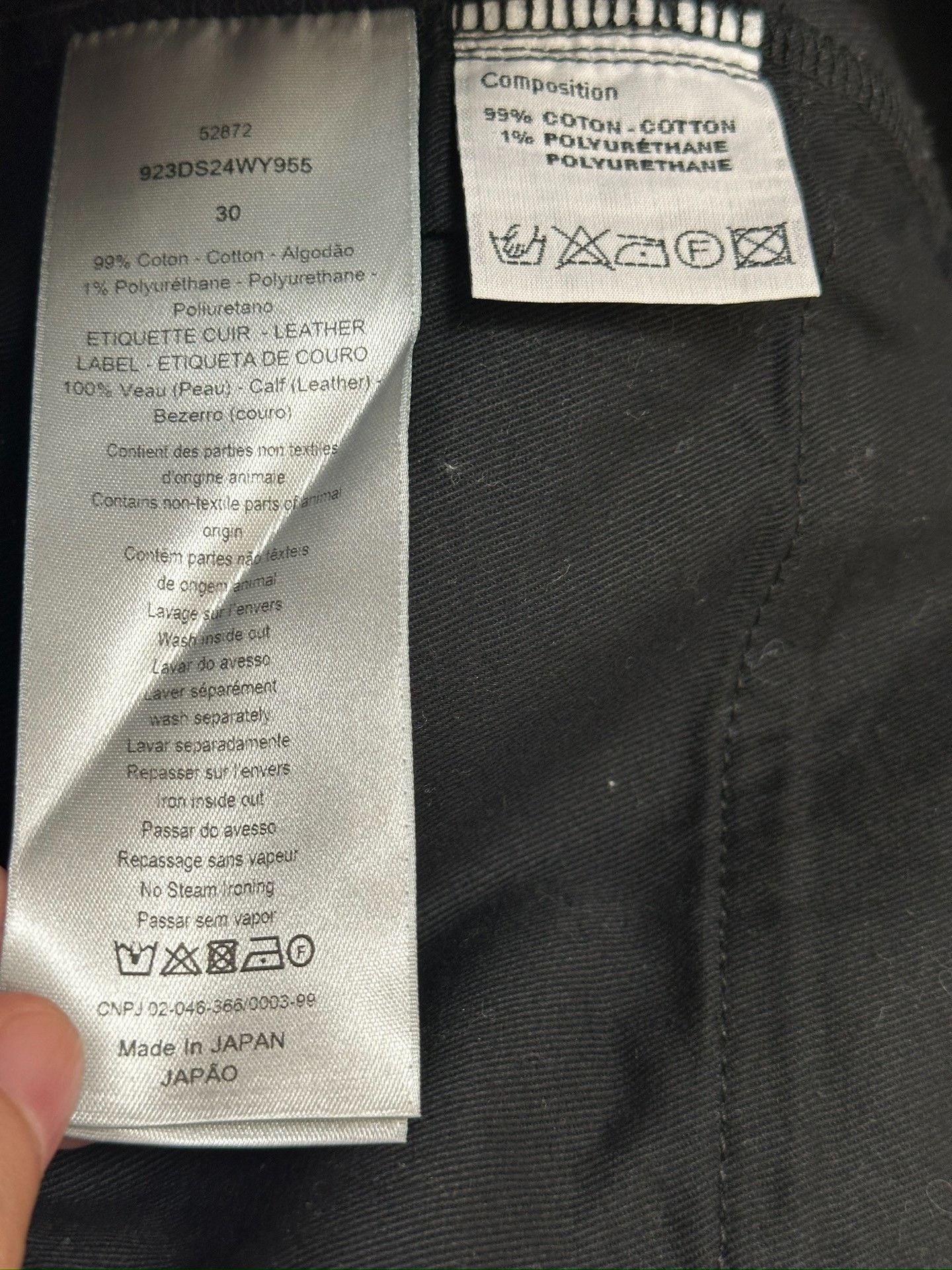 Dior Dior CD Embroidered Logo Black Jeans Size US 30 / EU 46 - 7 Thumbnail