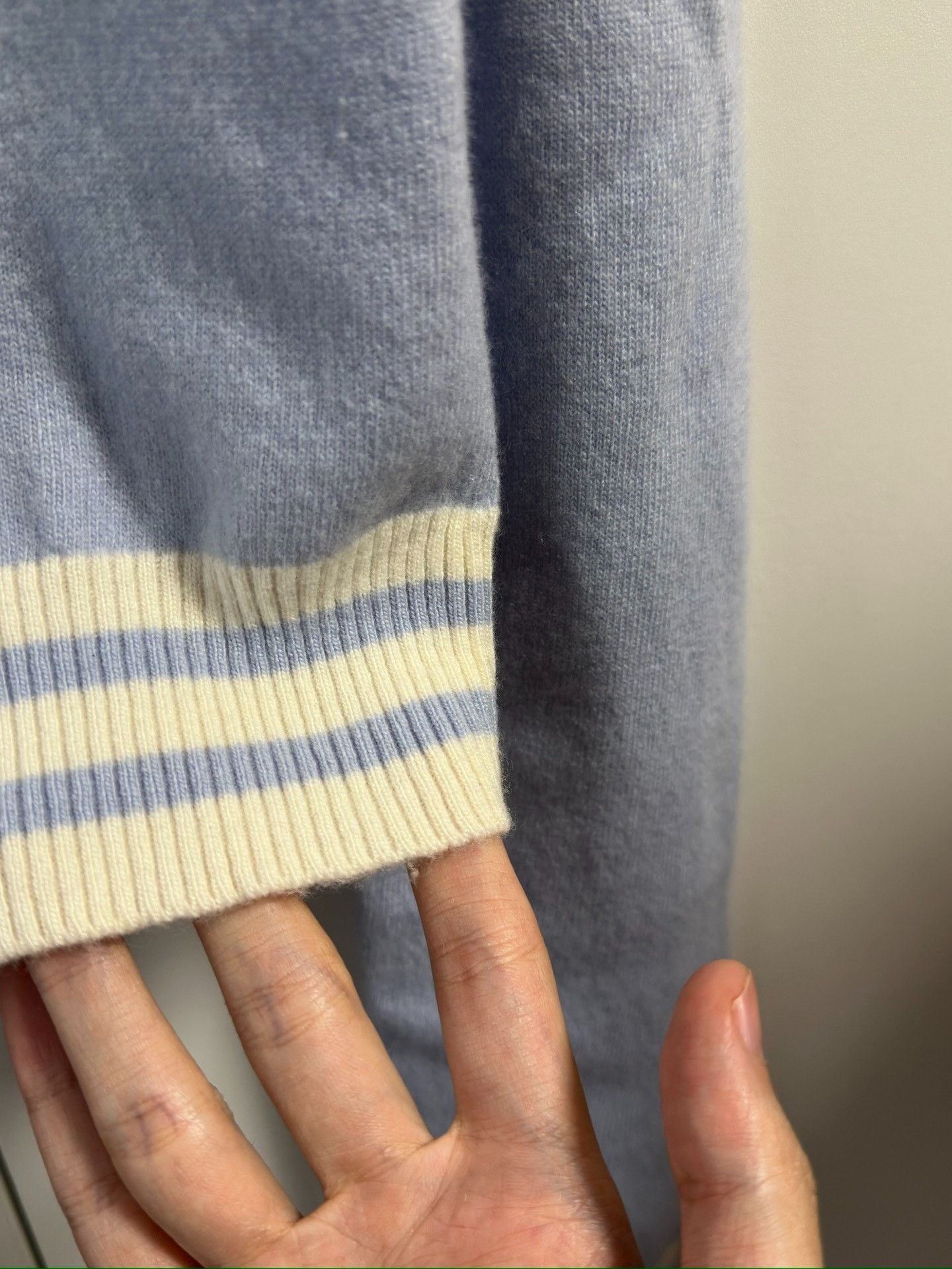 Balmain Balmain Women's Light Blue Logo Sweater Size XS / US 0-2 / IT 36-38 - 5 Thumbnail