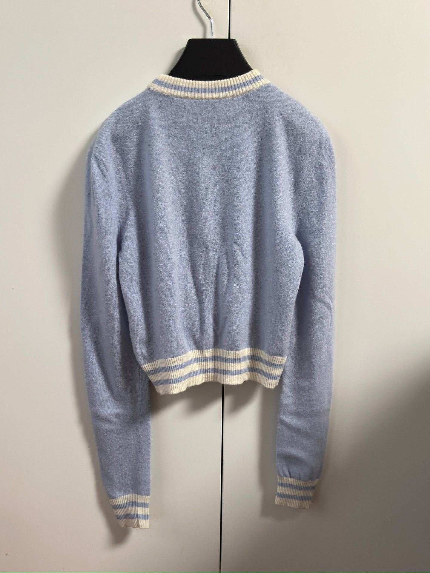 Balmain Balmain Women's Light Blue Logo Sweater Size XS / US 0-2 / IT 36-38 - 4 Thumbnail