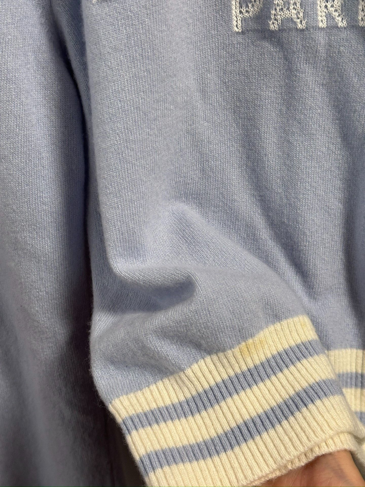 Balmain Balmain Women's Light Blue Logo Sweater Size XS / US 0-2 / IT 36-38 - 3 Thumbnail