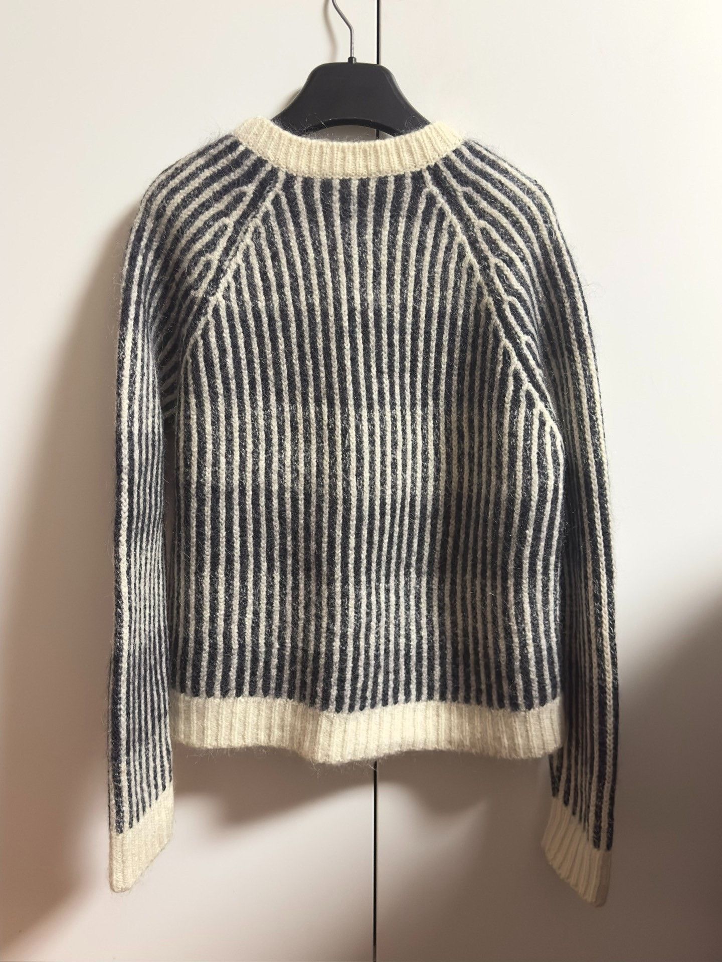 Saint Laurent Paris Saint Laurent Black White Stripe Sweater L Size US L / EU 52-54 / 3 - 4 Thumbnail