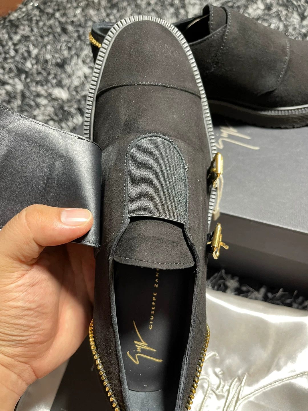 Giuseppe Zanotti GIUSEPPE ZANOTTI Suede Monk Shoes Size US 7 / EU 40 - 7 Thumbnail