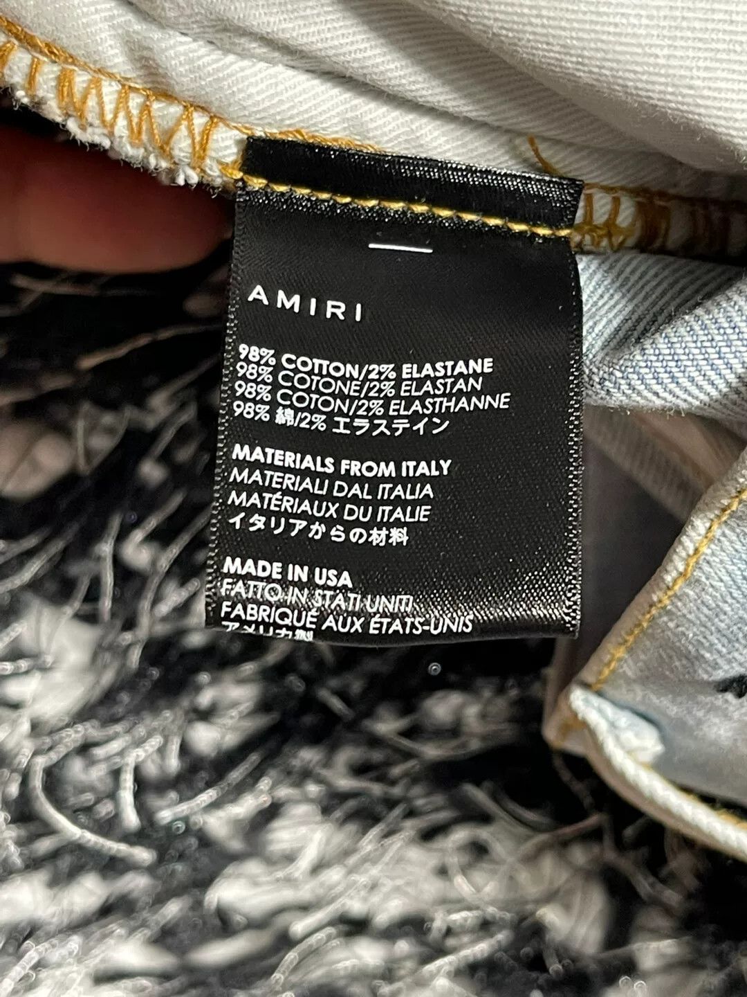 Amiri Amiri Watercolor Half Track Jean Size US 33 - 8 Thumbnail