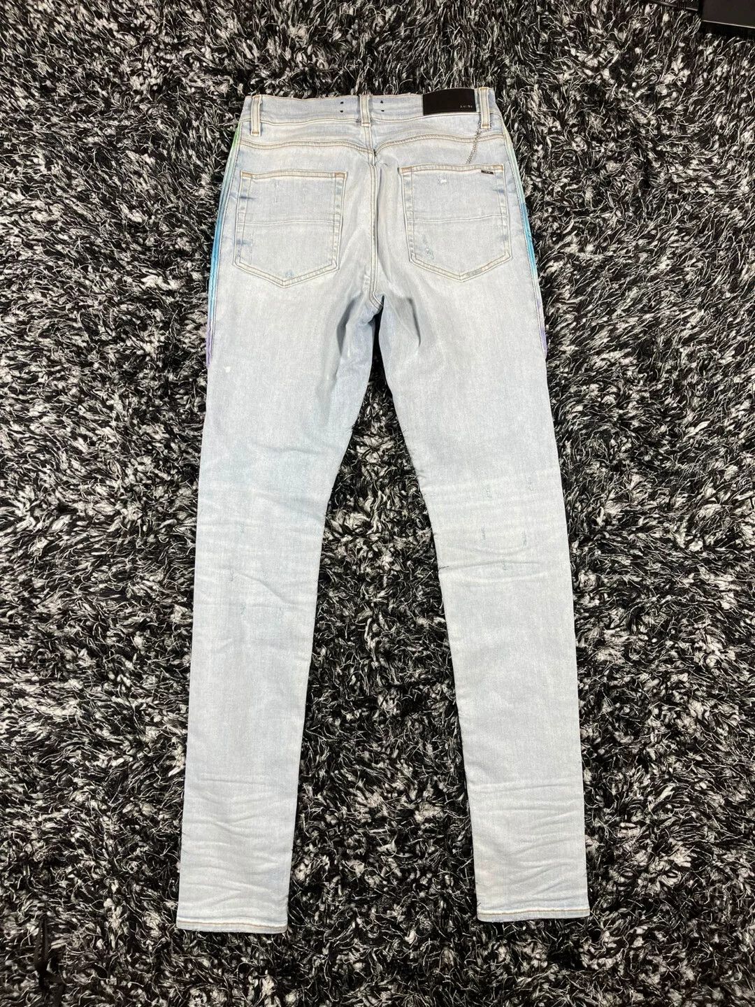 Amiri Amiri Watercolor Half Track Jean Size US 33 - 2 Thumbnail